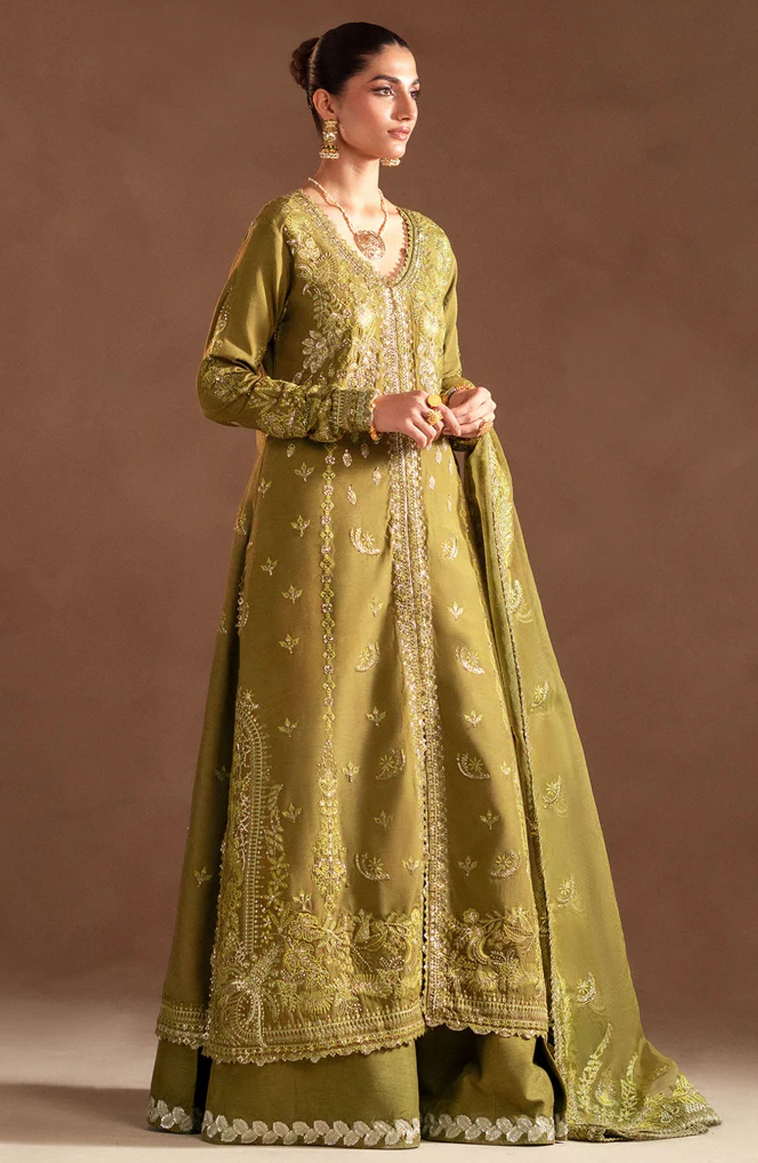 Emaan Adeel Selene Unstitched Raw Silk Collection - Aurelia