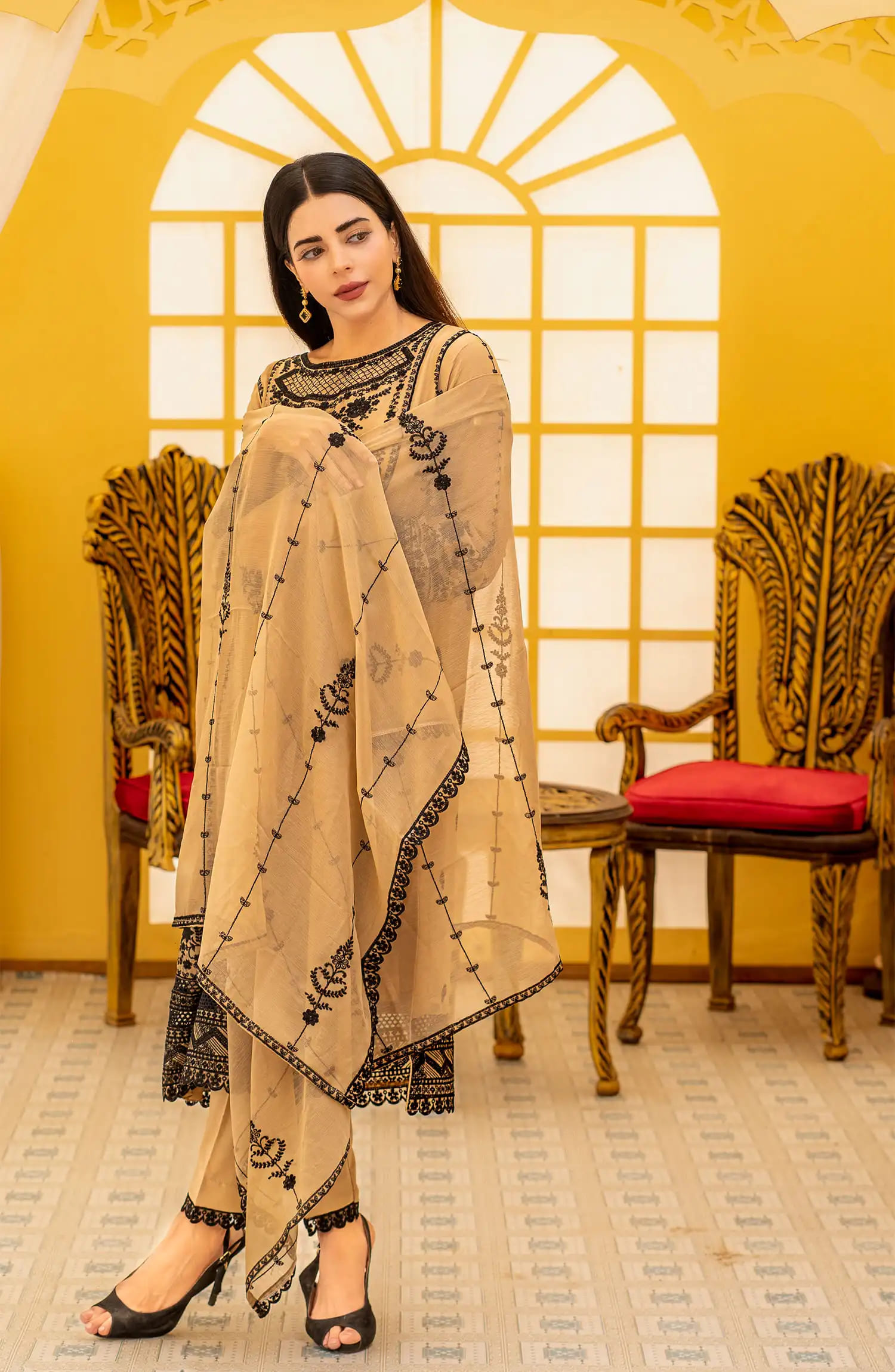 Roop Rang Stitched Collection By AL Harir Apparel-Ayeza Skin