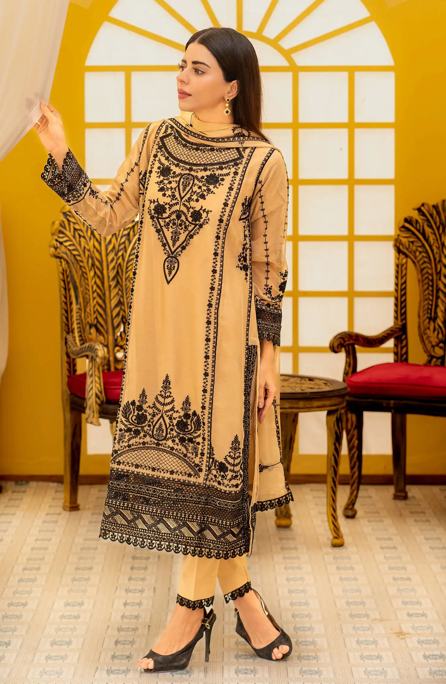 Roop Rang Stitched Collection By AL Harir Apparel-Ayeza Skin