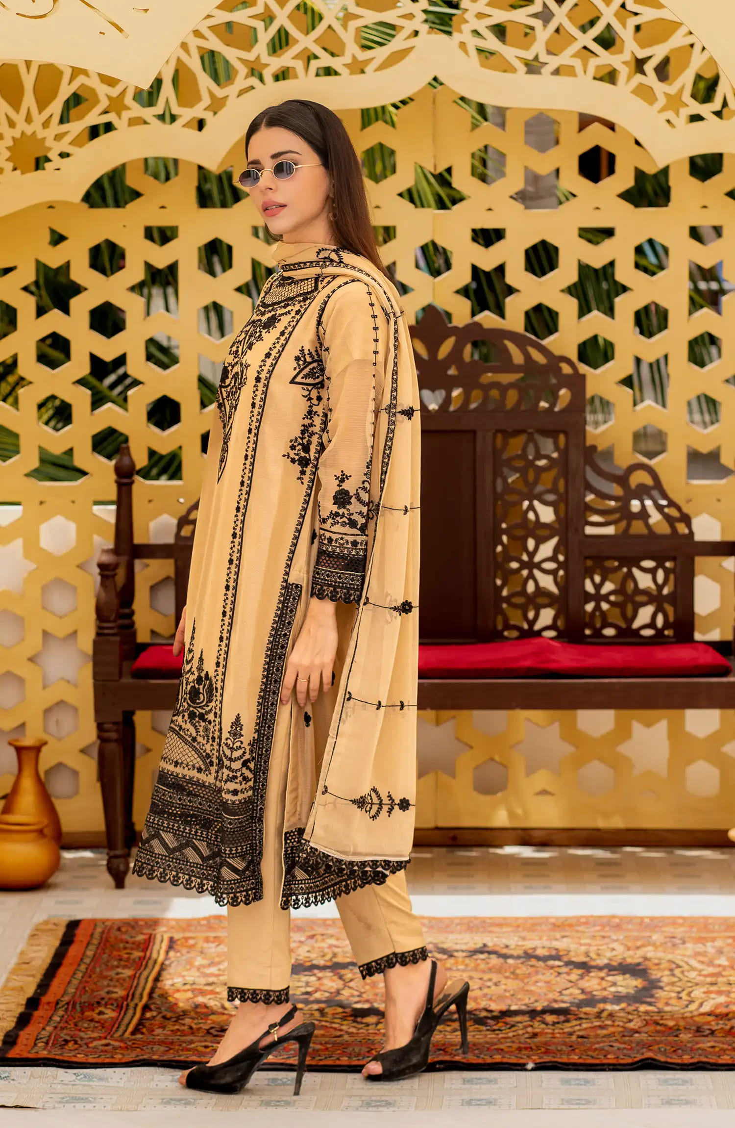 Roop Rang Stitched Collection By AL Harir Apparel-Ayeza Skin