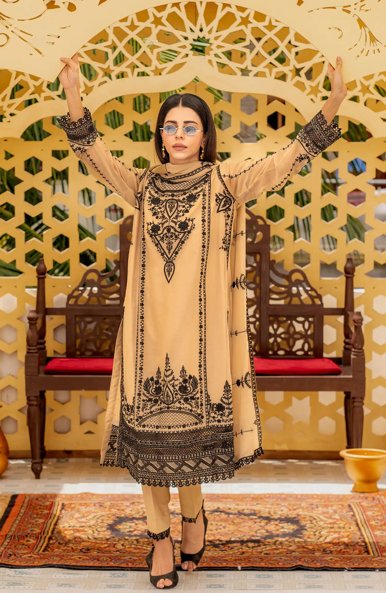 Roop Rang Stitched Collection By AL Harir Apparel-Ayeza Skin