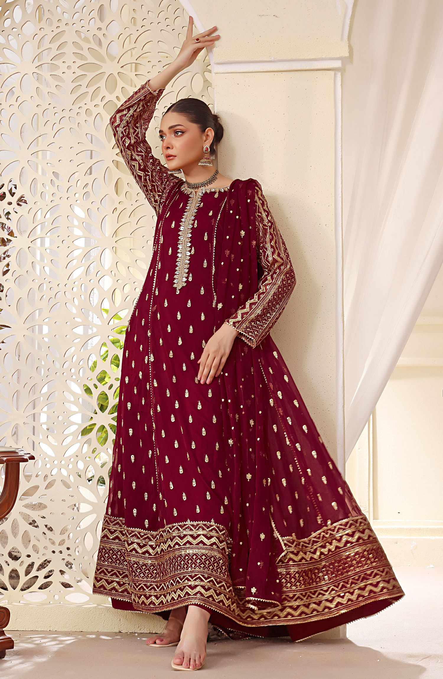 Rasm E Henna Pret Collection By Al Siyab - Bahaar Maroon