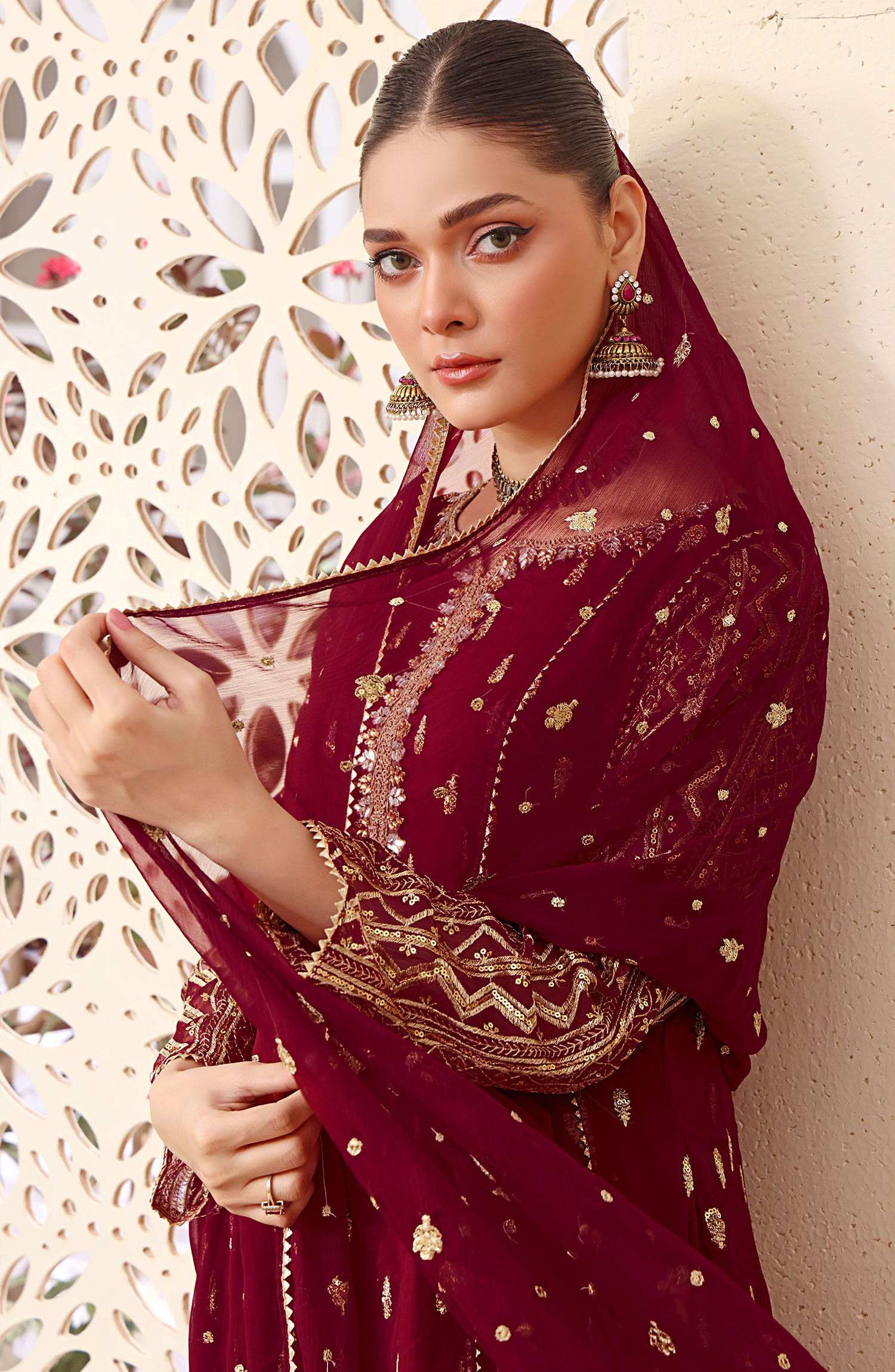 Rasm E Henna Pret Collection By Al Siyab - Bahaar Maroon