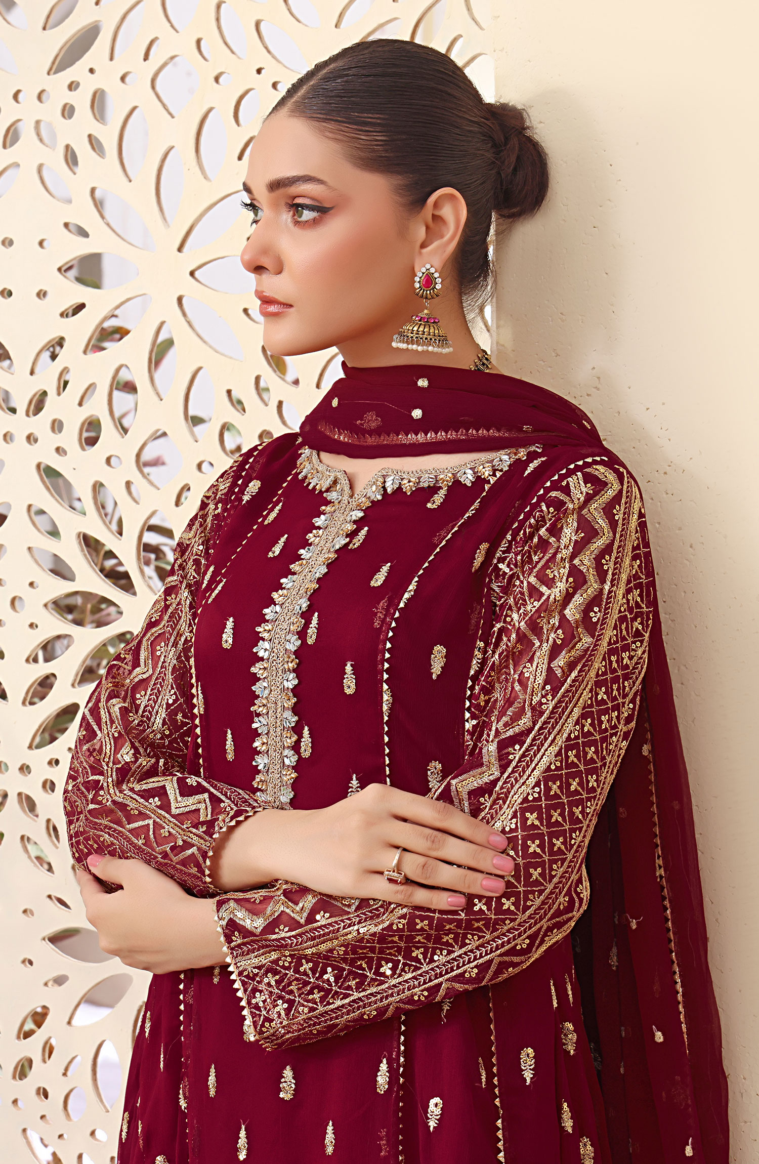 Rasm E Henna Pret Collection By Al Siyab - Bahaar Maroon