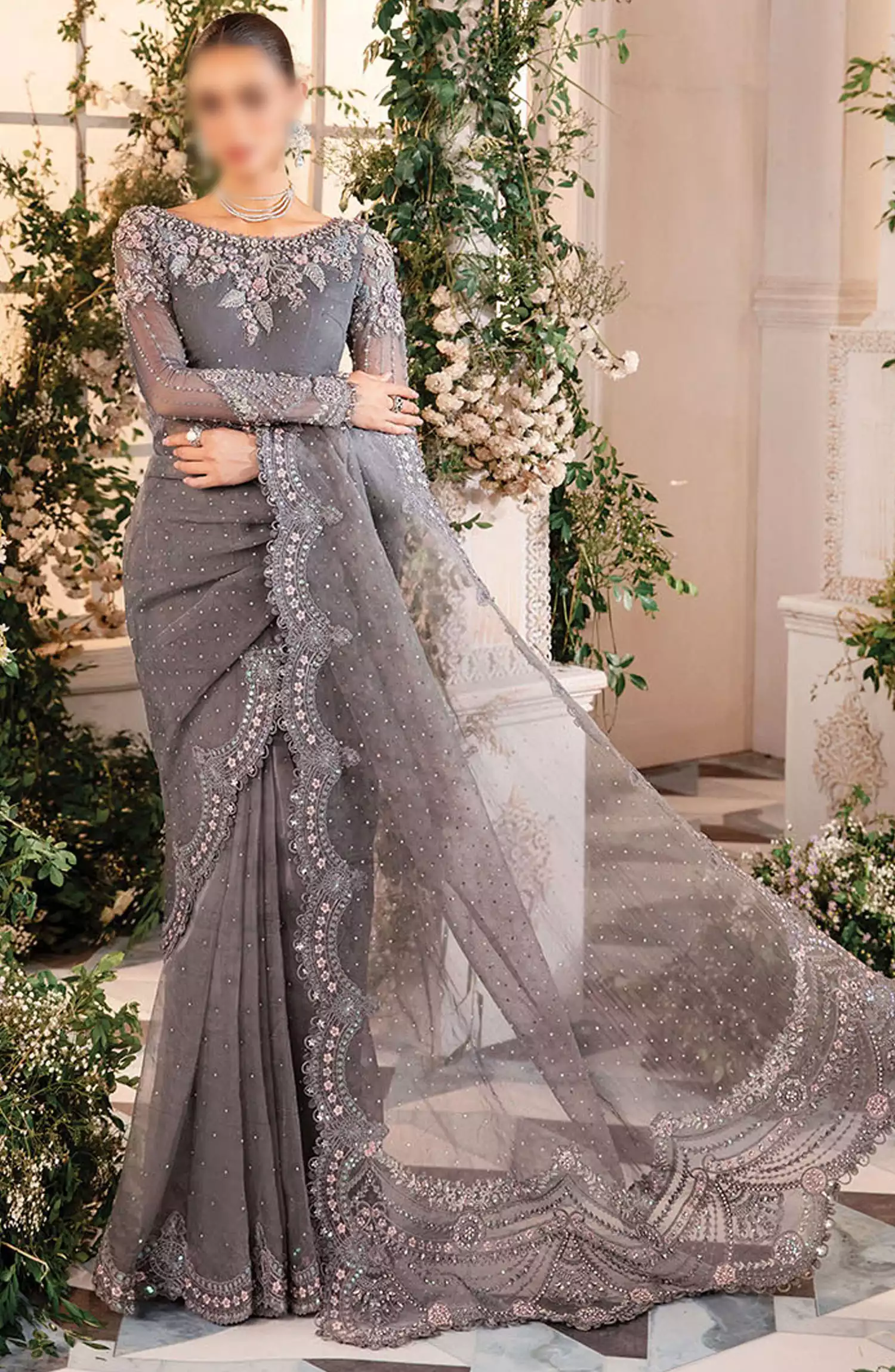 Maria B Unstitched Mbroidered Wedding Edit 2024 - BD-2902