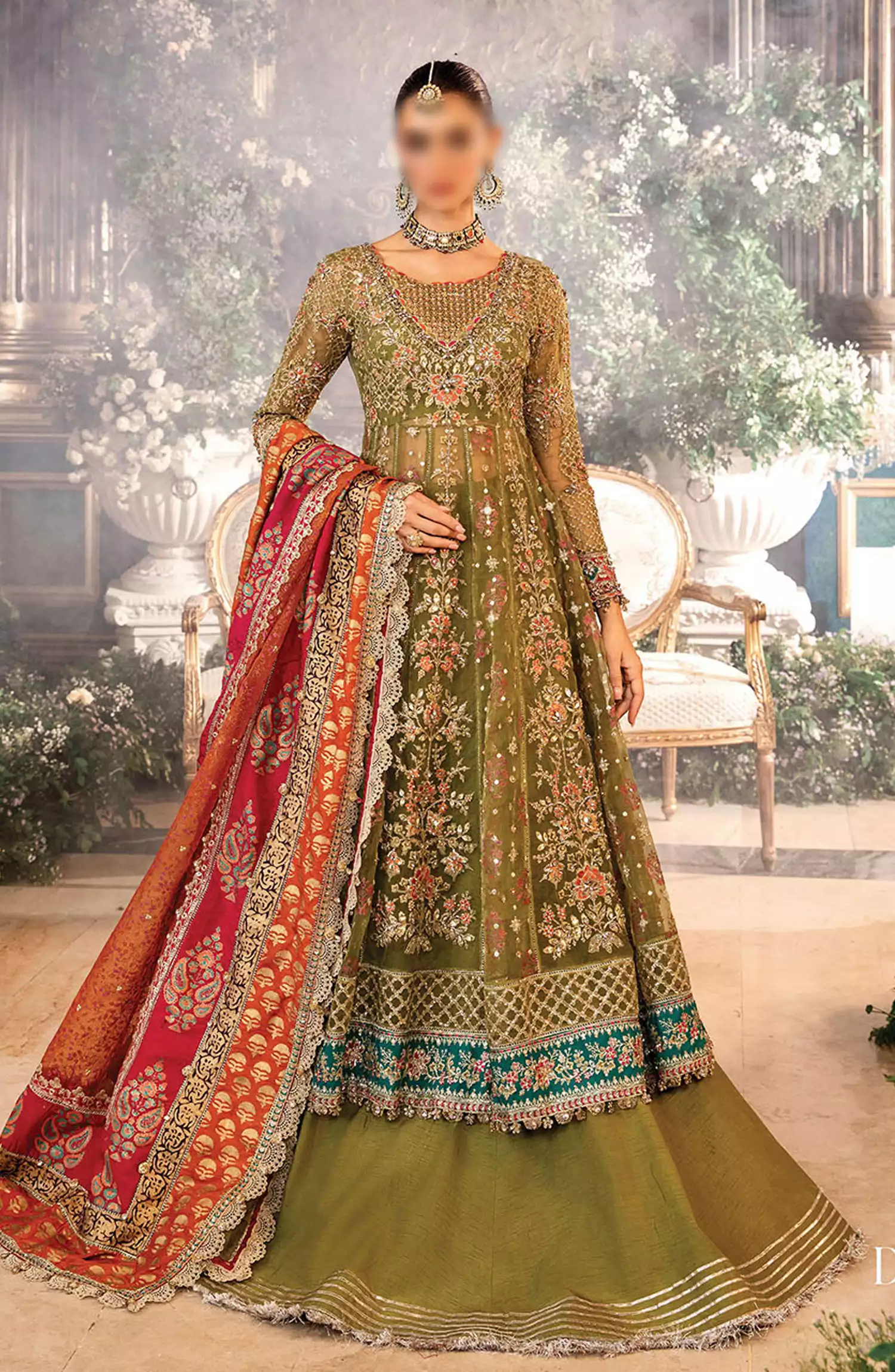 Maria B Unstitched Mbroidered Wedding Edit 2024 - BD-2906