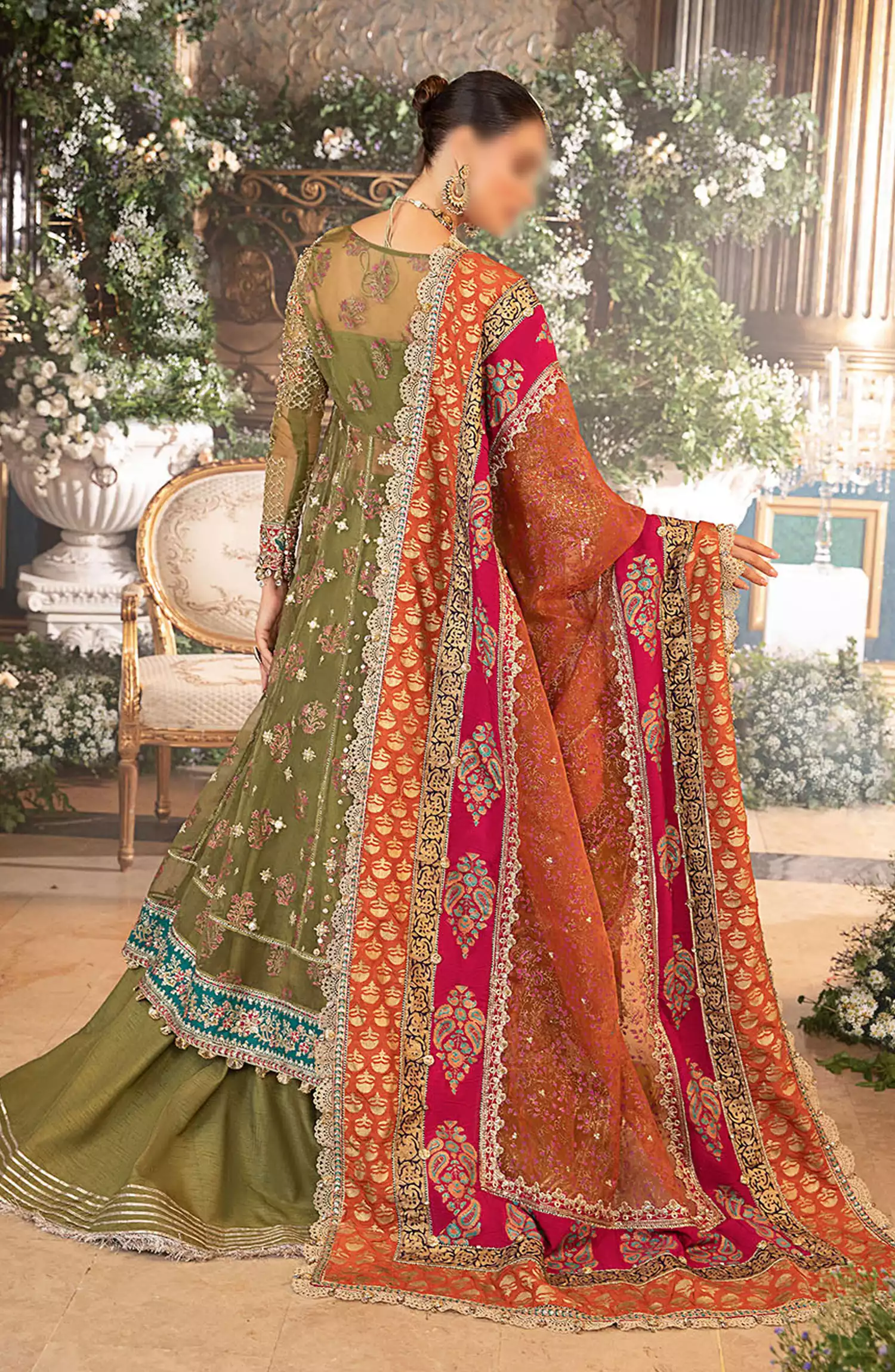 Maria B Unstitched Mbroidered Wedding Edit 2024 - BD-2906