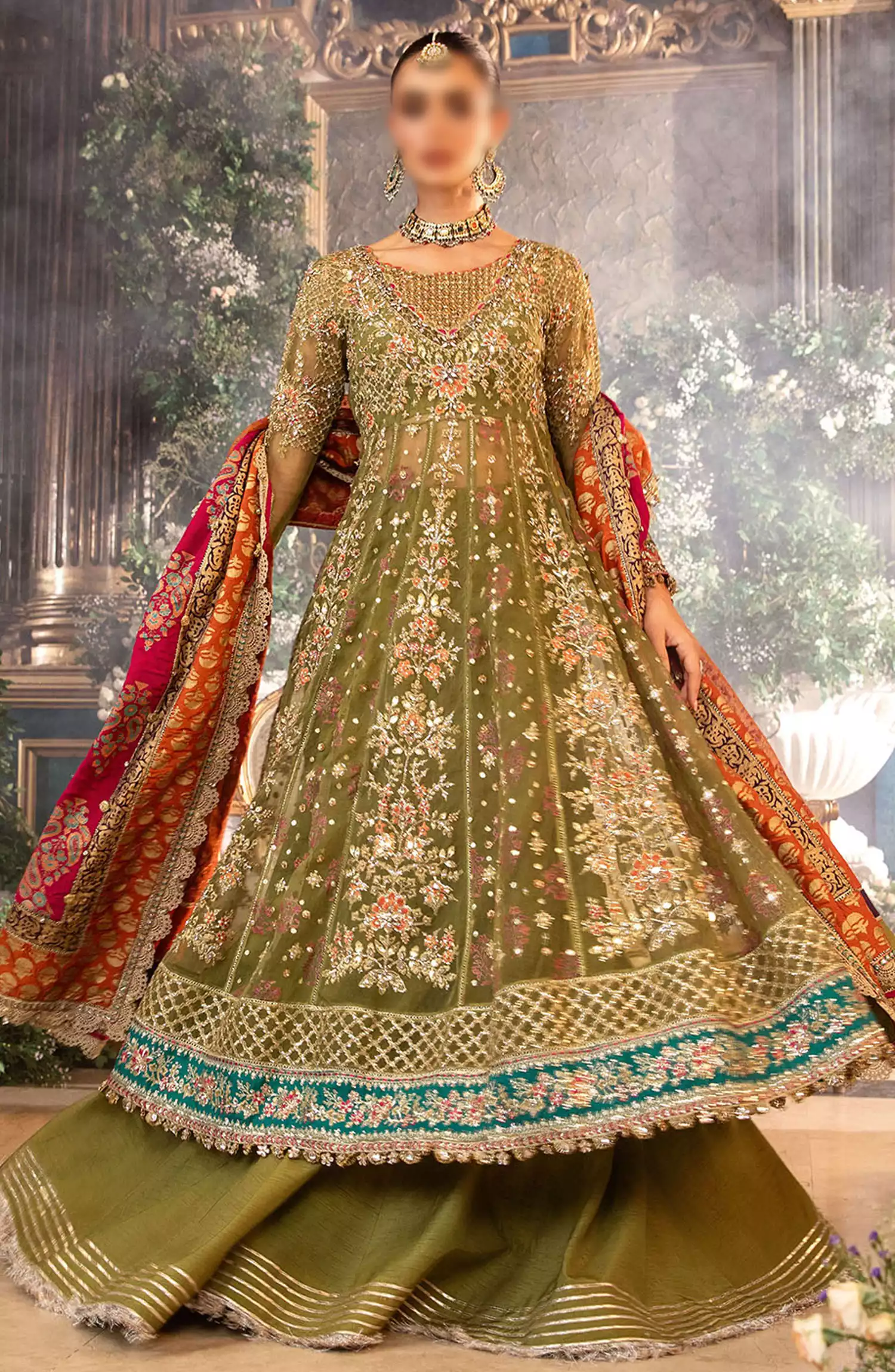 Maria B Unstitched Mbroidered Wedding Edit 2024 - BD-2906