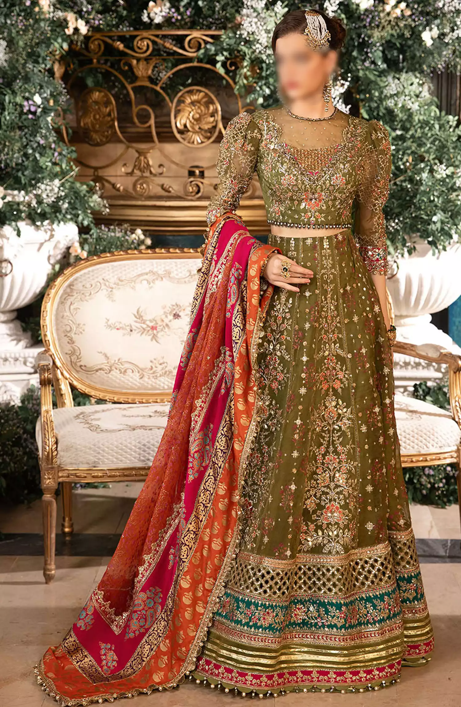 Maria B Unstitched Mbroidered Wedding Edit 2024 - BD-2906