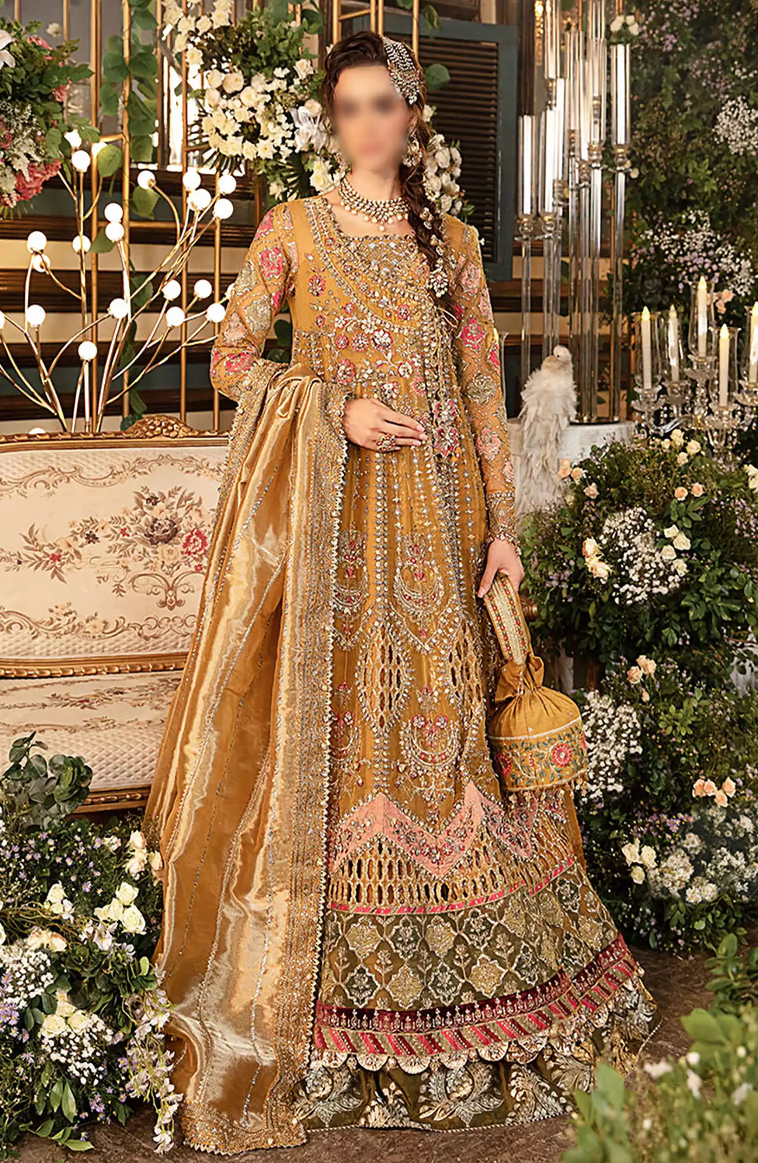 Maria B Unstitched Mbroidered Wedding Edit 2024 - BD-2907