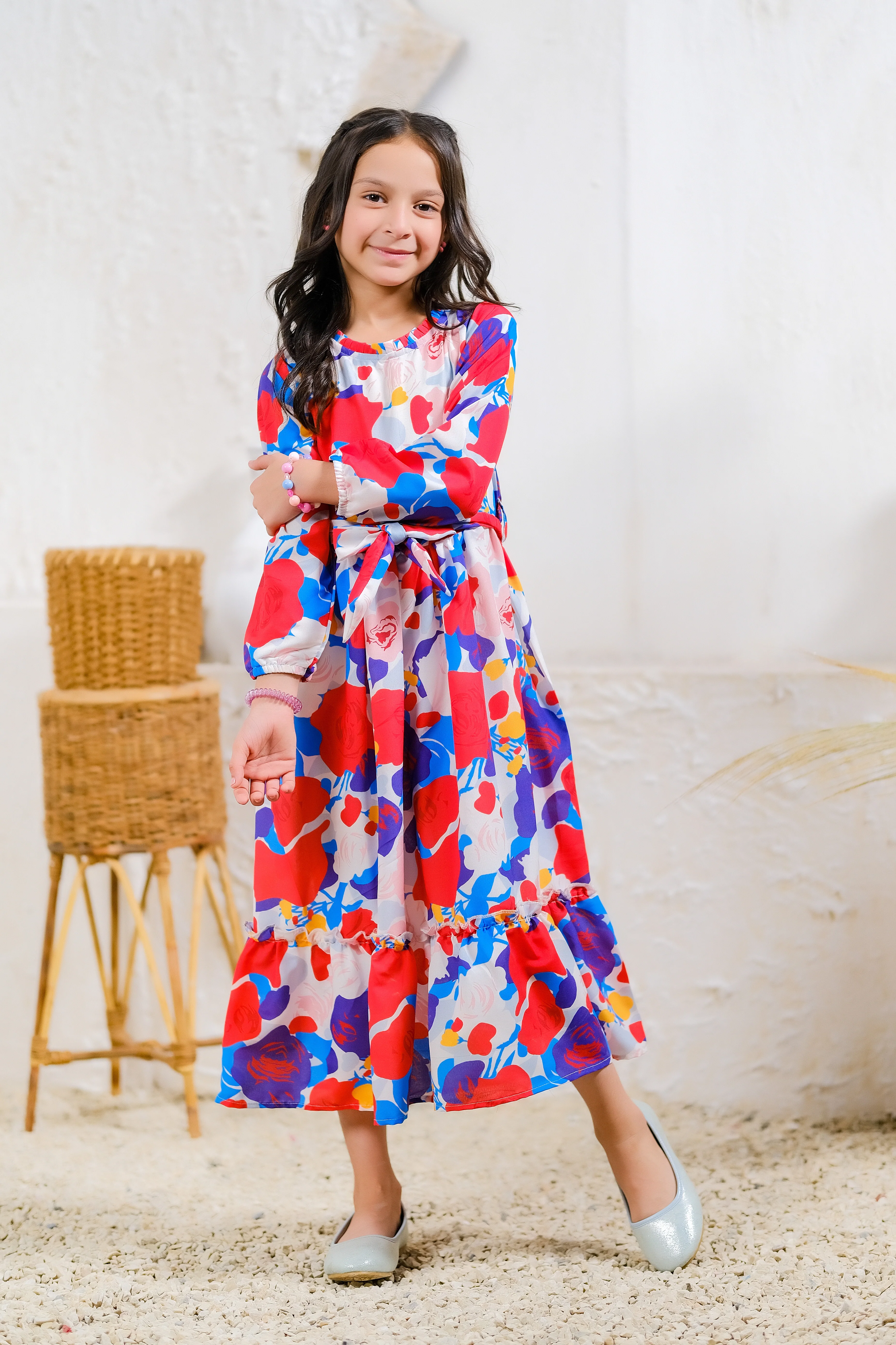 Kids 1 pc ready to wear - Bold Blossom