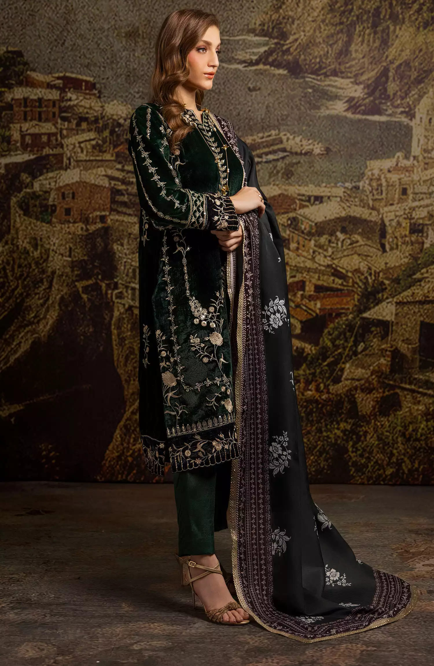 Merakish Luxury Velvet Collection 2024 - British Green