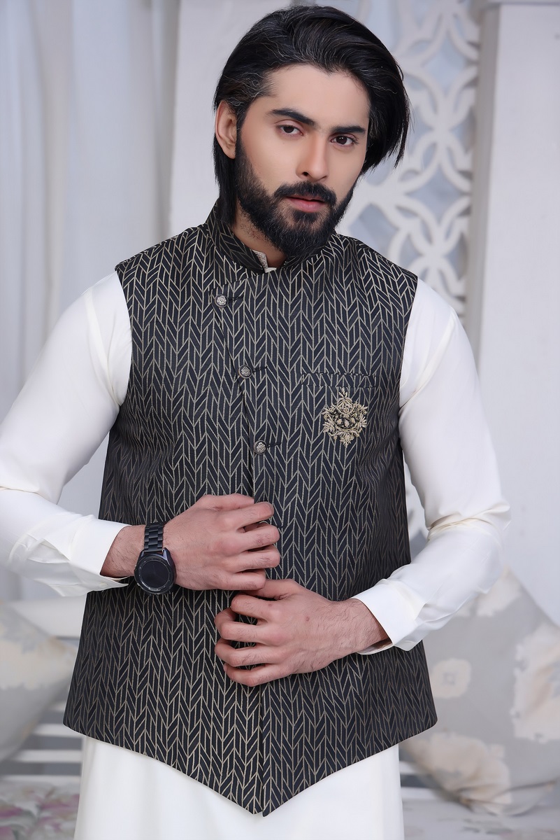 Buckwheat TGM Eid Waist Coats 3 pcs Collection