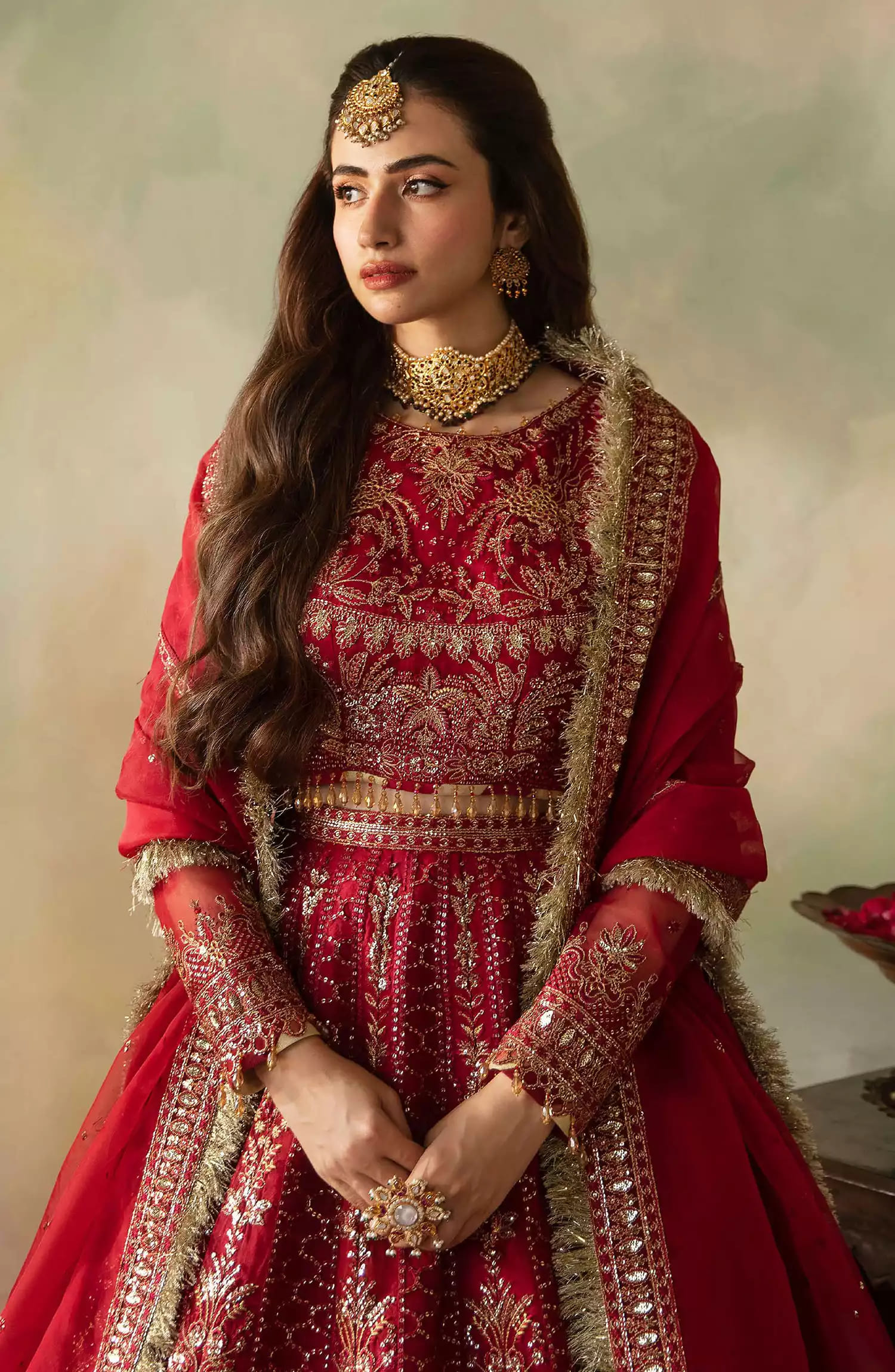 Saad Shaikh Elena Wedding Unstitched Formals Collection - Cerise Unstitched