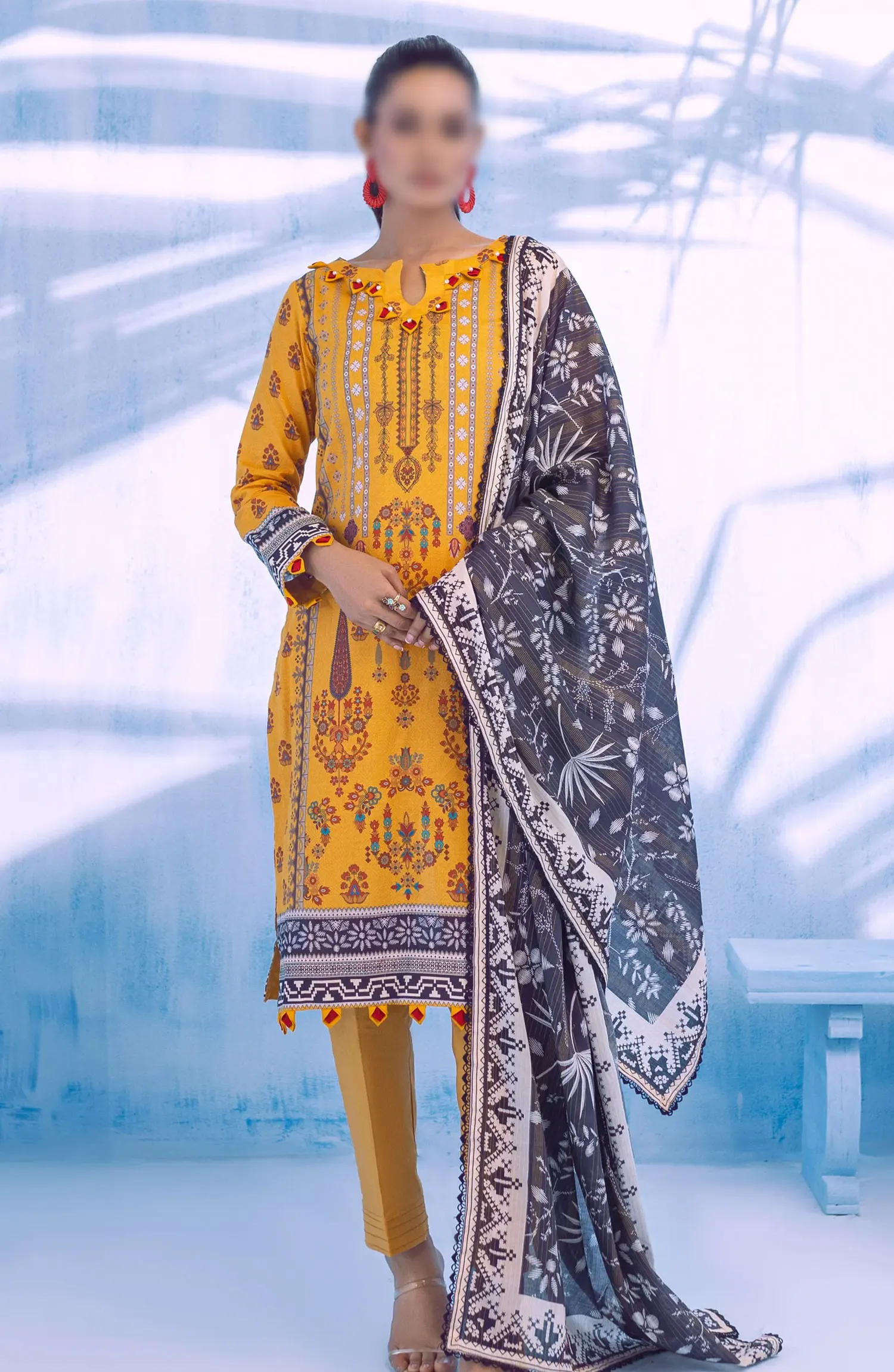 AL ZOHAIB Colors Digital Printed With Fancy Lawn Dupatta Vol-3 - CFD-V3-24-10