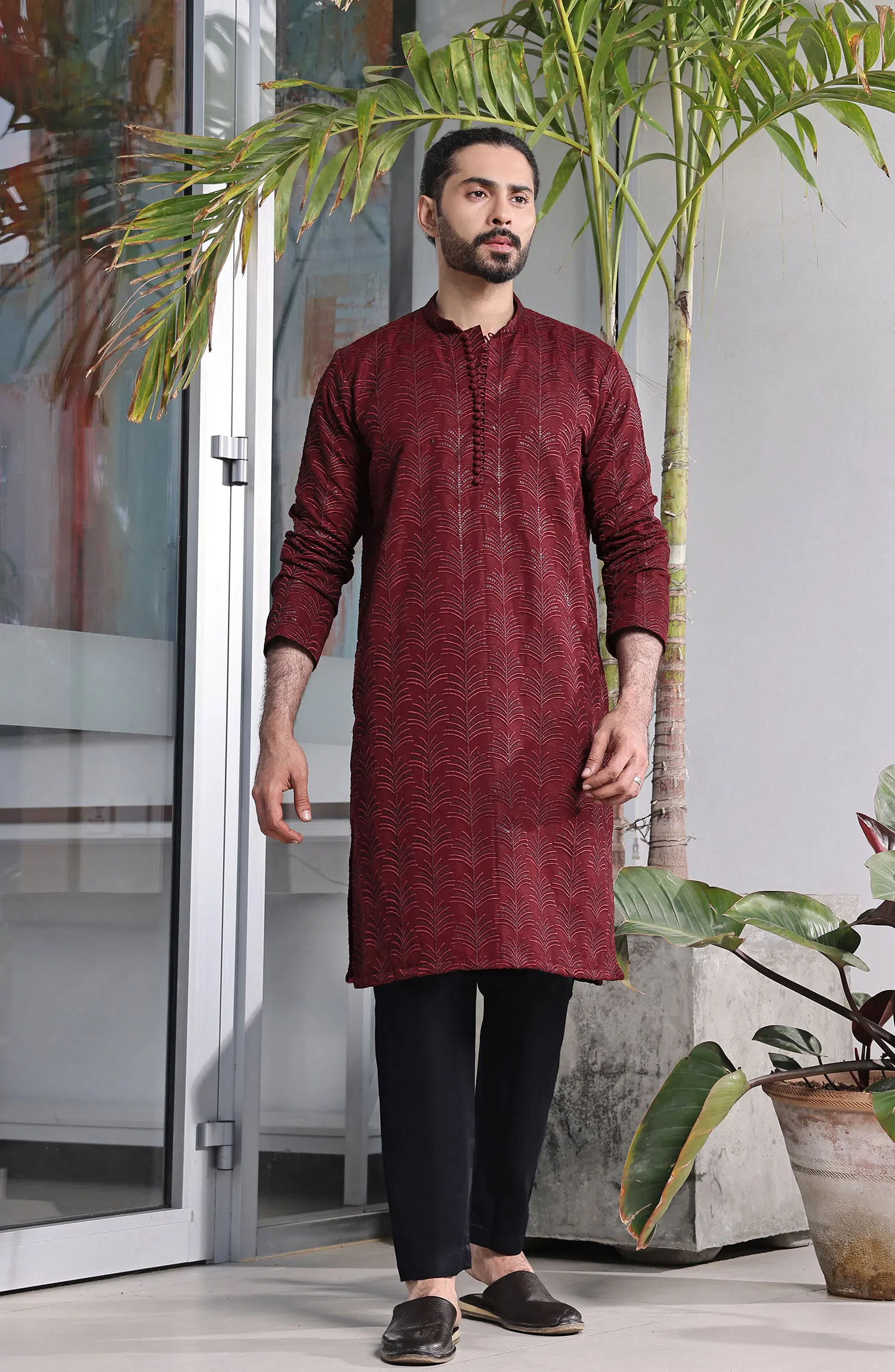 TGM Fancy Kurta Pyjama Collection - Crimson Charm