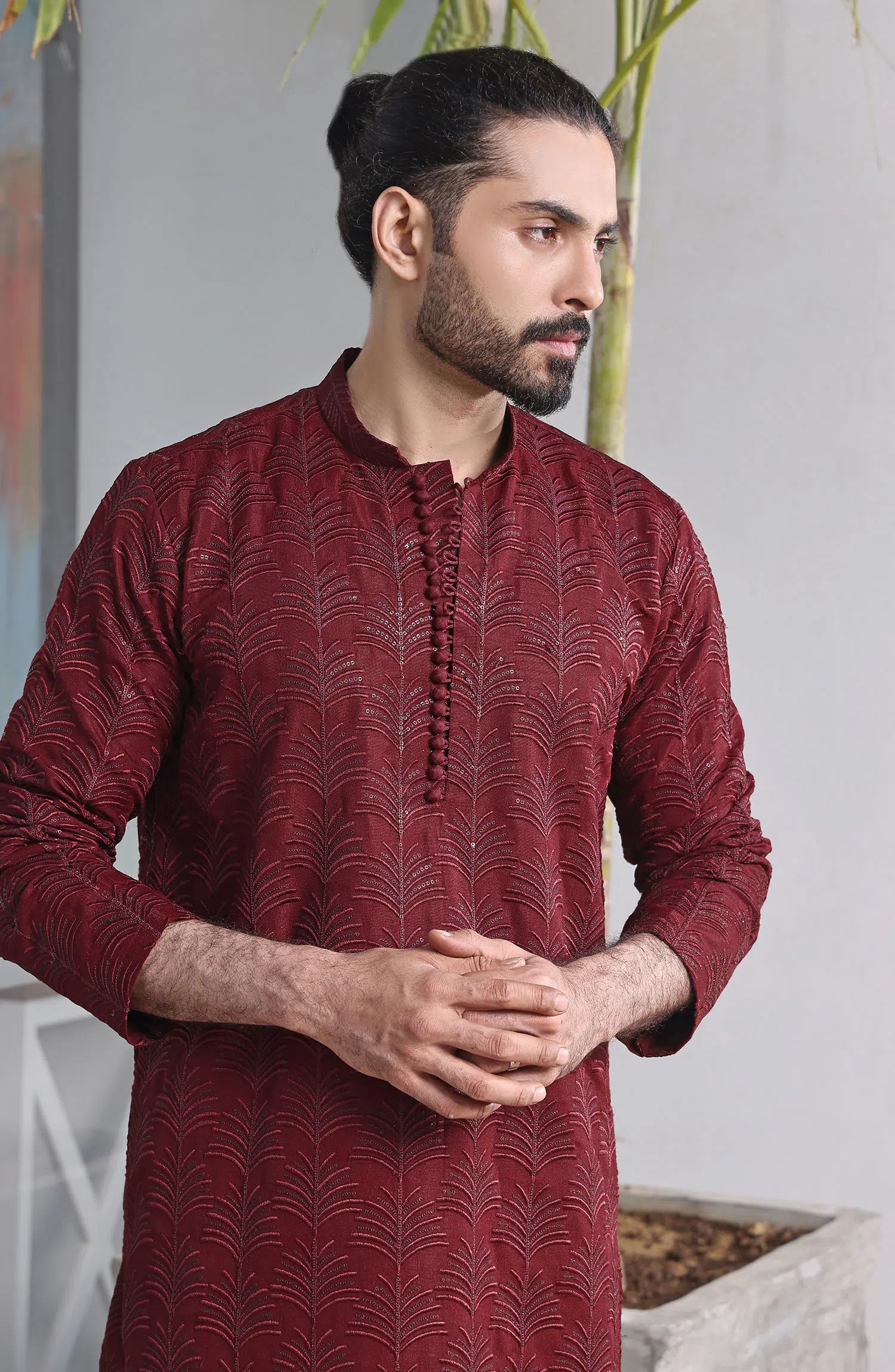 TGM Fancy Kurta Pyjama Collection - Crimson Charm