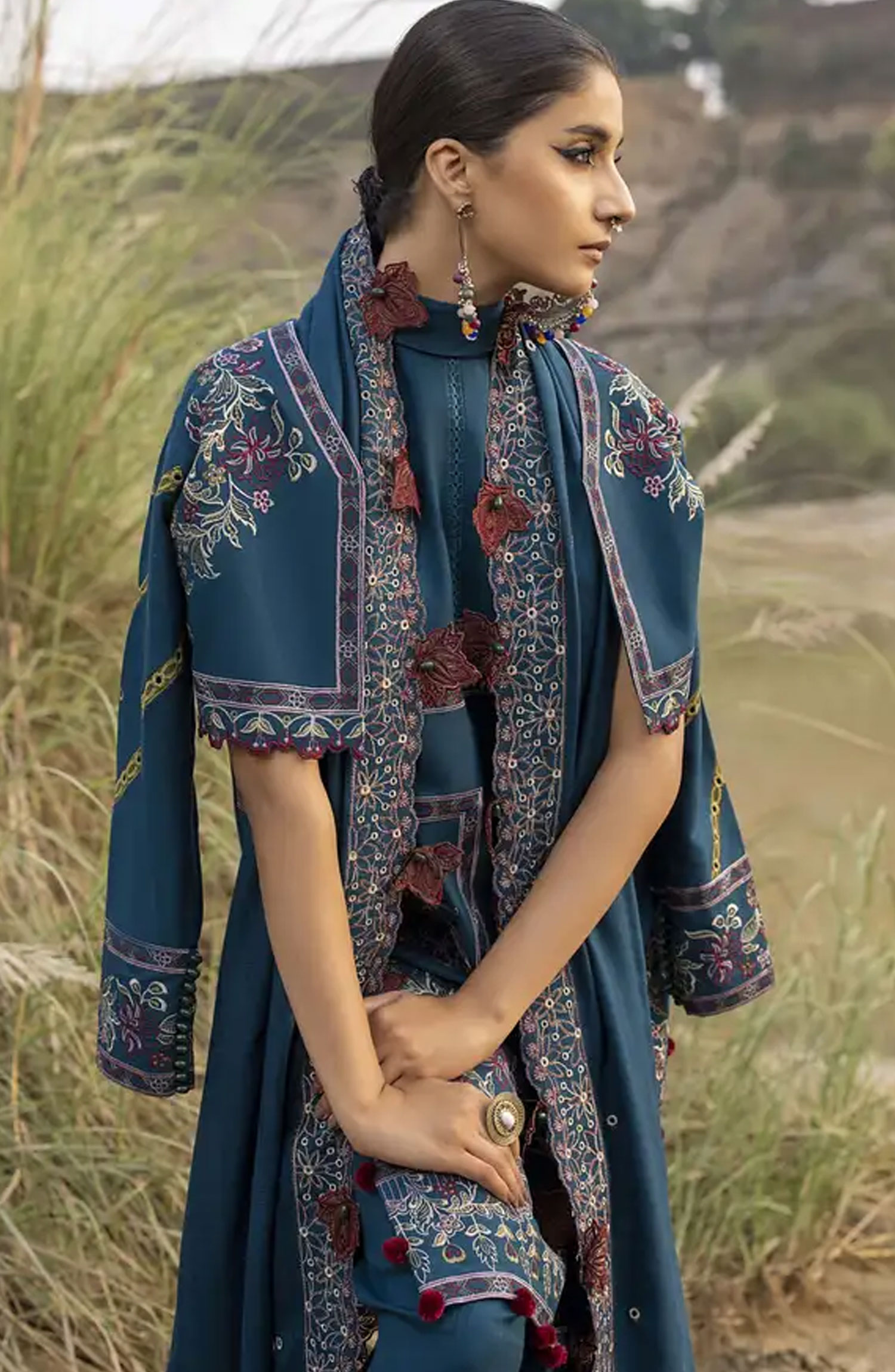 Lyra by Meerak Unstitched Winter Collection 2024 - D-01 Ghazal