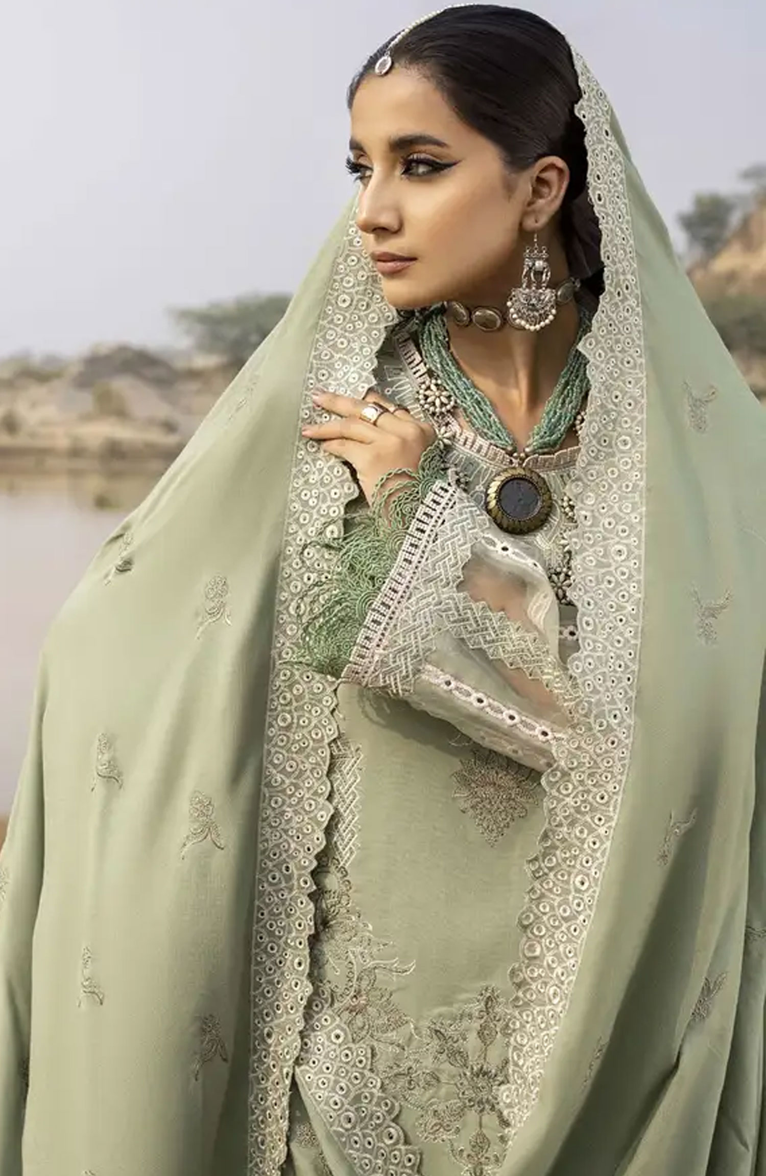 Lyra by Meerak Unstitched Winter Collection 2024 - D-04 Meena