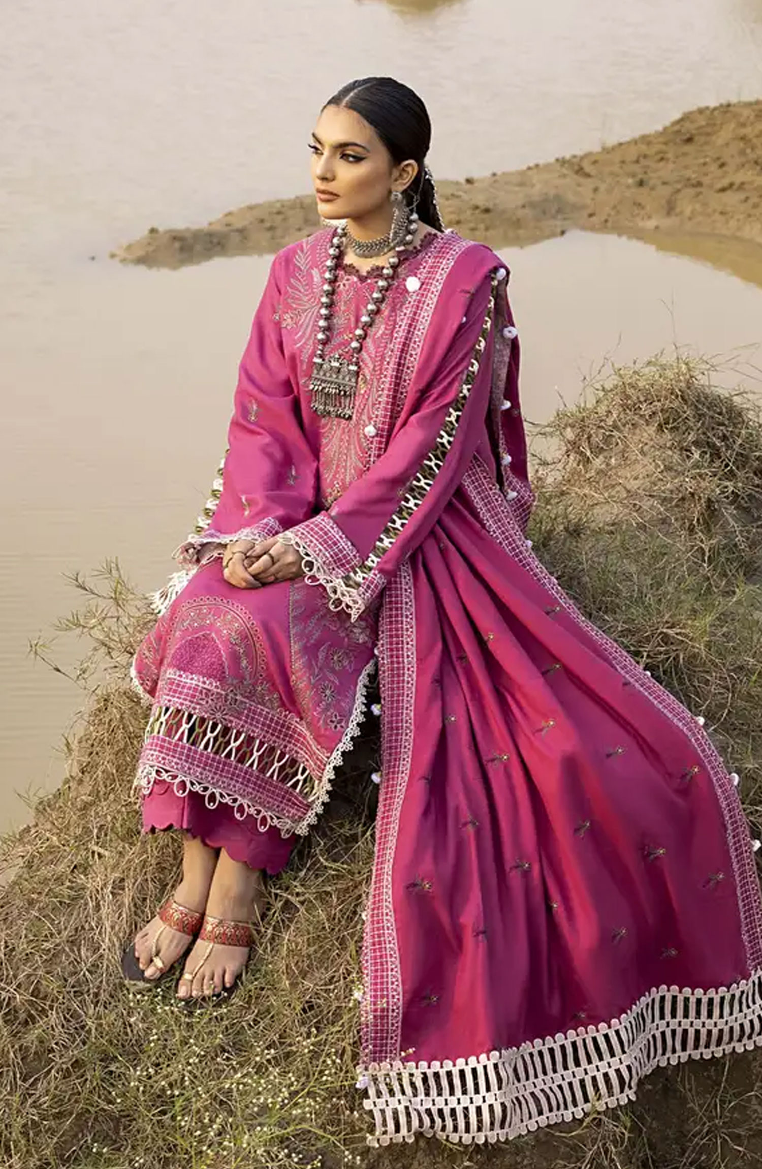 Lyra by Meerak Unstitched Winter Collection 2024 - D-05 Mohagni