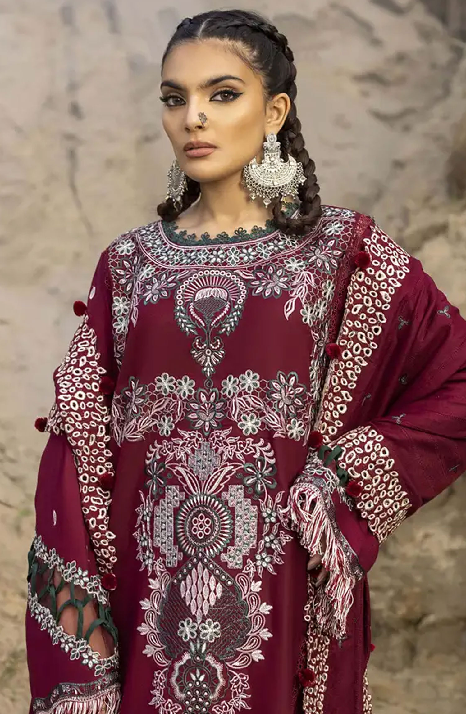 Lyra by Meerak Unstitched Winter Collection 2024 - D-08 Sarosh