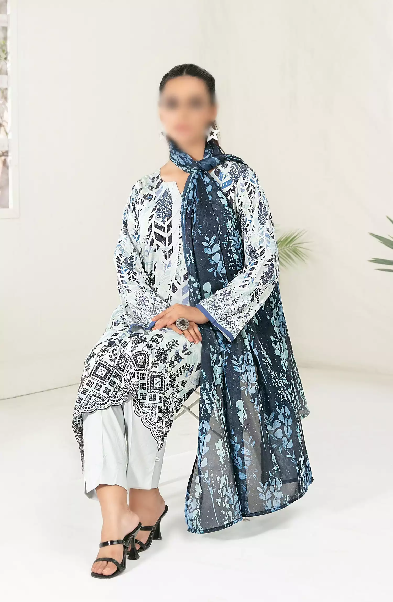 Fasha -  Digital Printed Viscose RTW Collection - D-3687