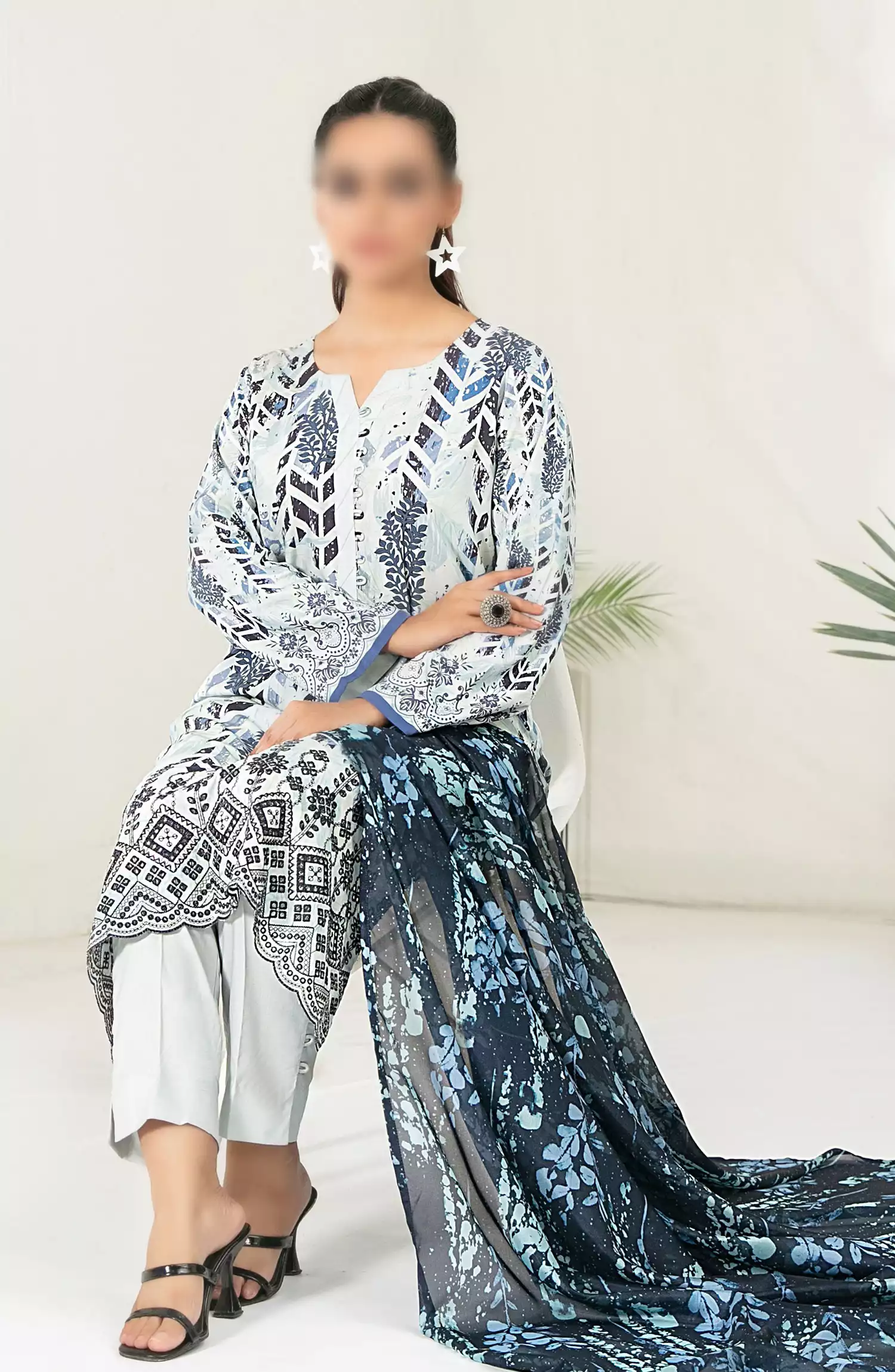 Fasha -  Digital Printed Viscose RTW Collection - D-3687