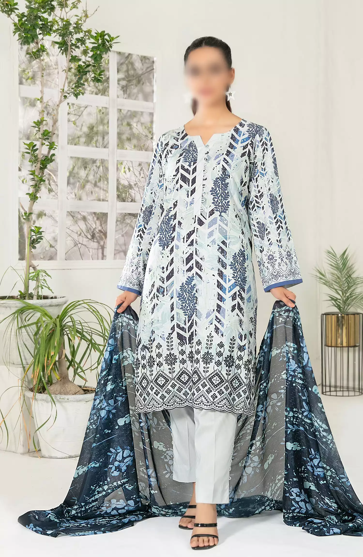 Fasha -  Digital Printed Viscose RTW Collection - D-3687