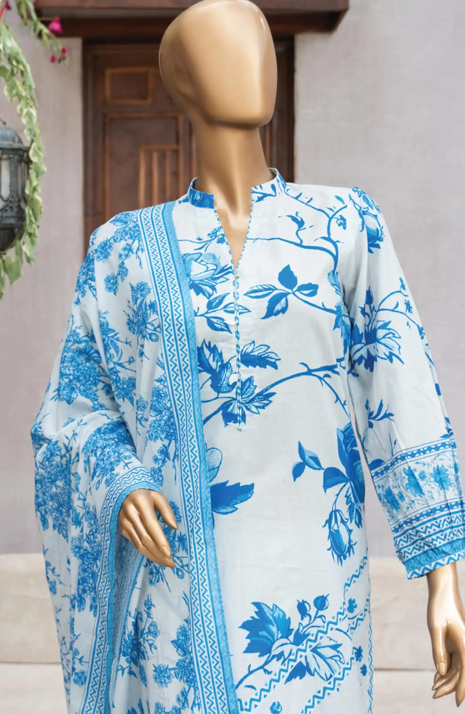 Safina Unstitched Cotton Cambric Collection - D 1228