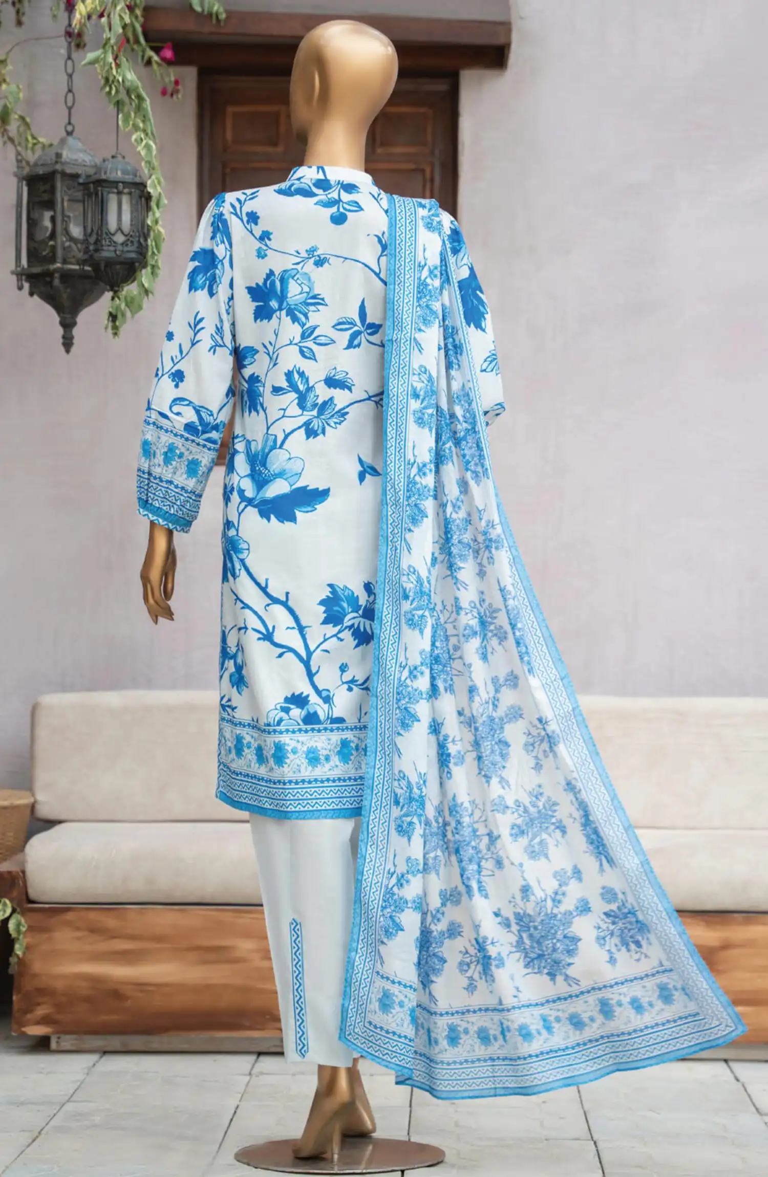 Safina Unstitched Cotton Cambric Collection - D 1228