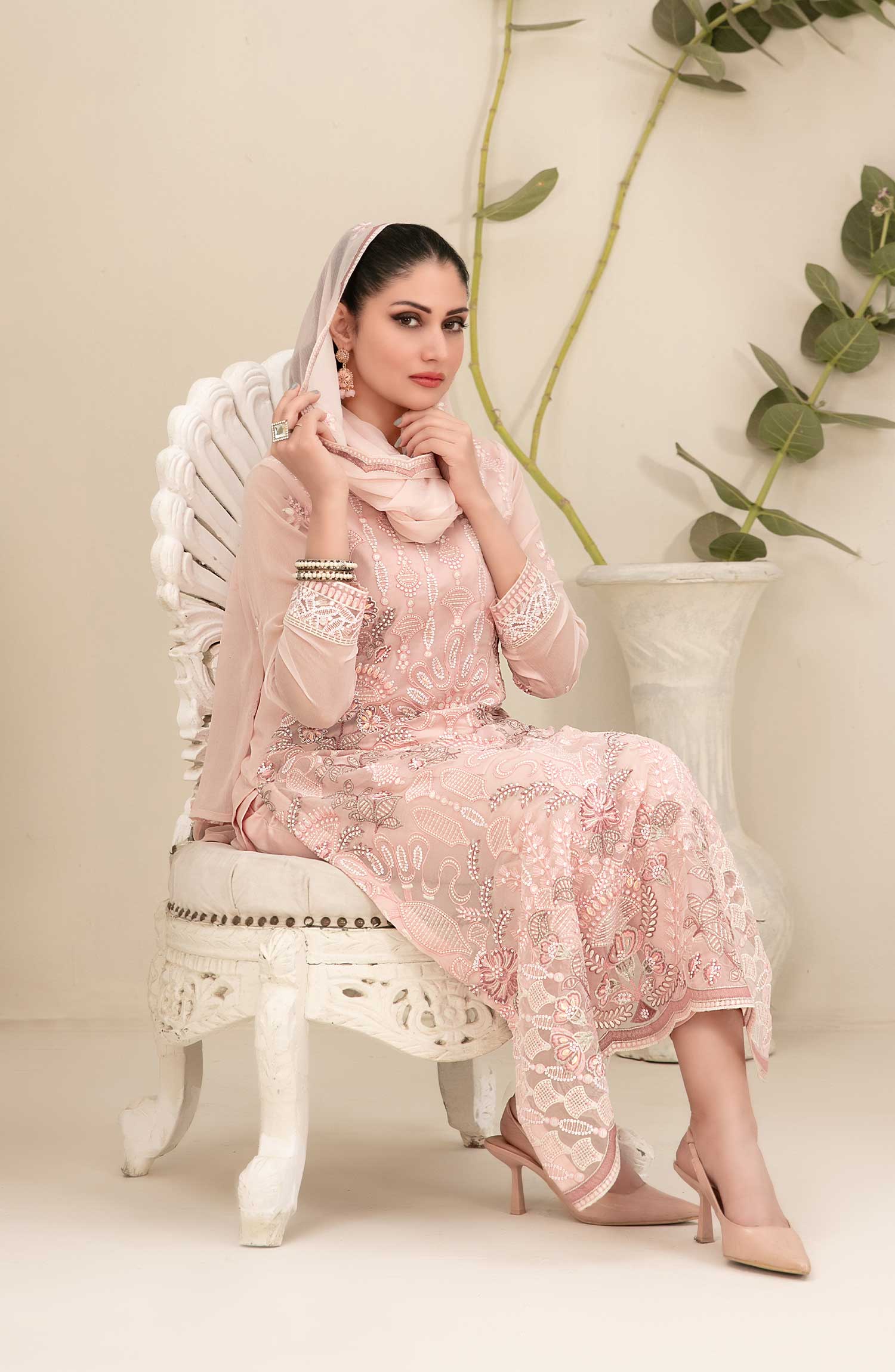 Setareh - Fancy Chiffon Semi Stitched Collection By Tawakkal Fabrics - D 5627