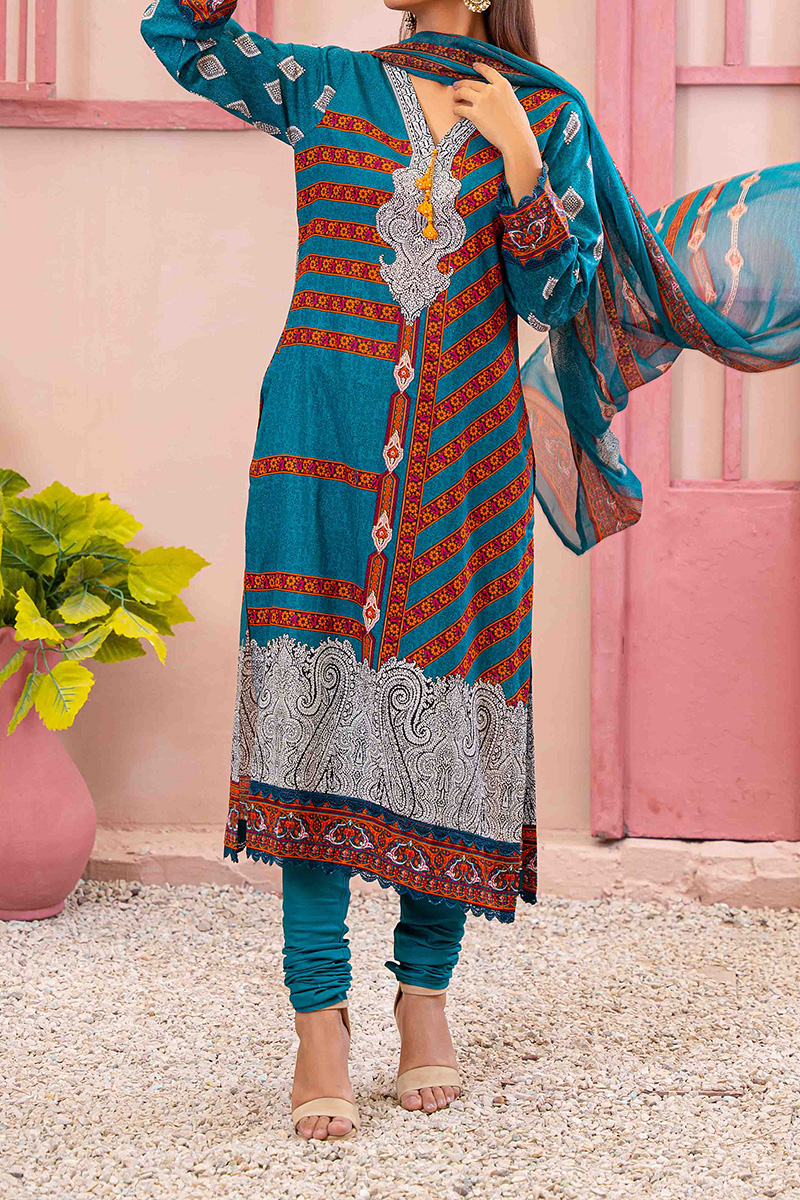 Designer Lawn Chiffon Dupatta Collection - AM - DCD 07