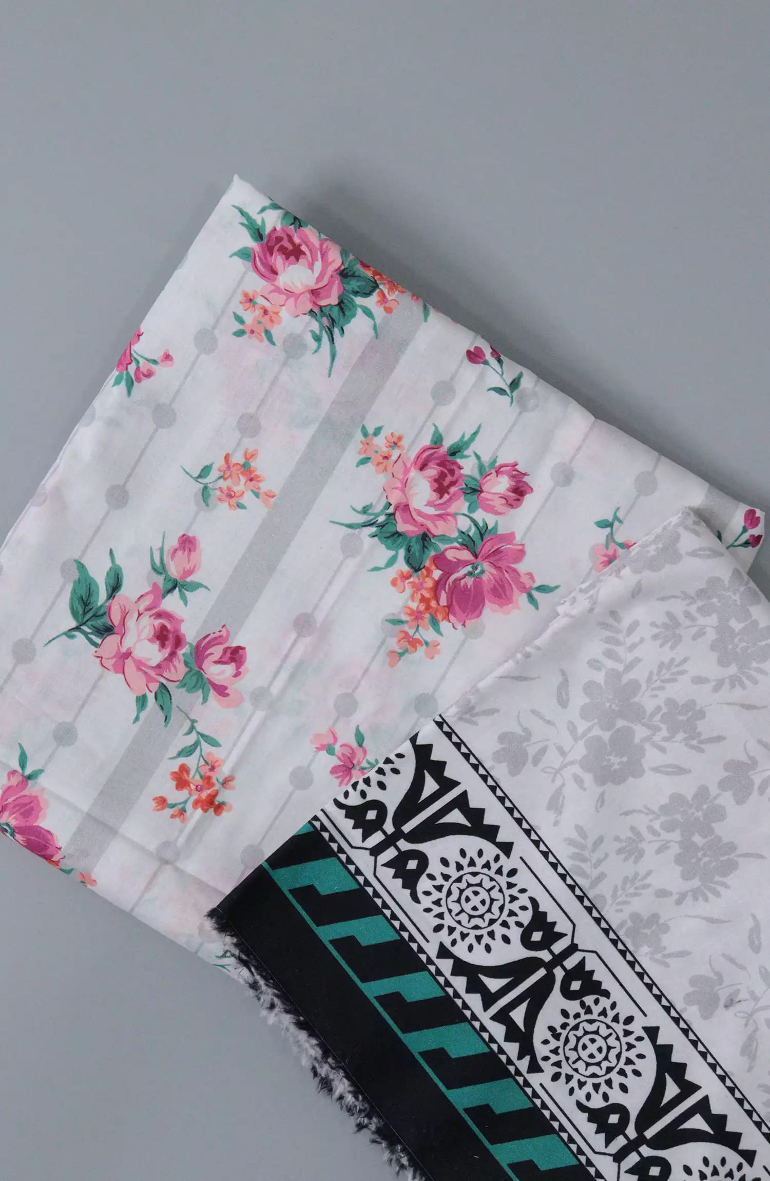 Floral Vibes Unstitch Digital Printed Cambric Collection - FV-DESIGN-05