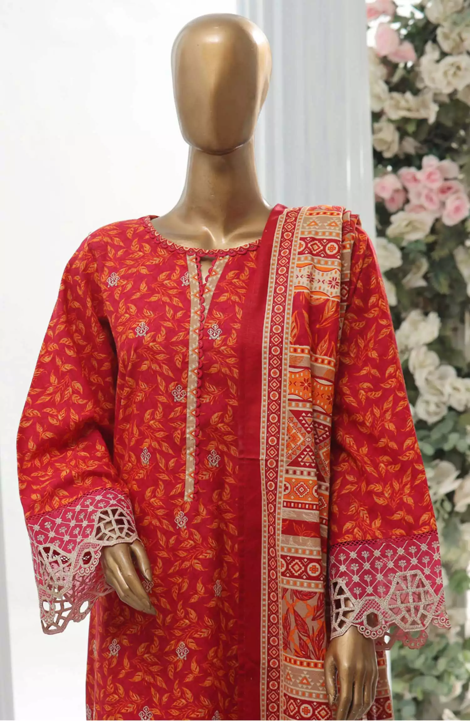 Bin Saeed Exclusive RTW Chikankari Embroidered Khaddar Collection Vol 04 - Design 01