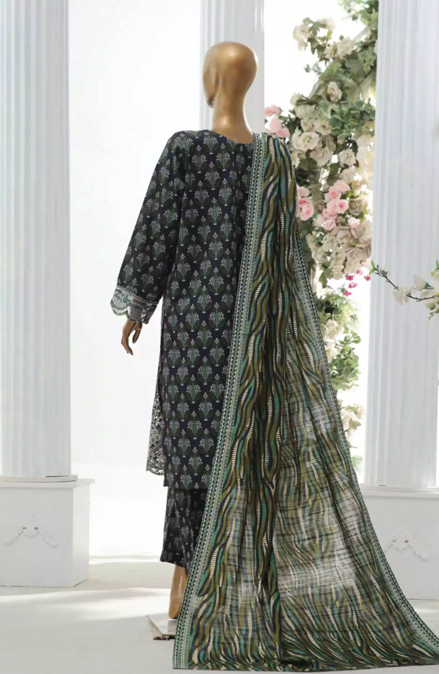 Bin Saeed Exclusive RTW Chikankari Embroidered Khaddar Collection Vol 04 - Design 02