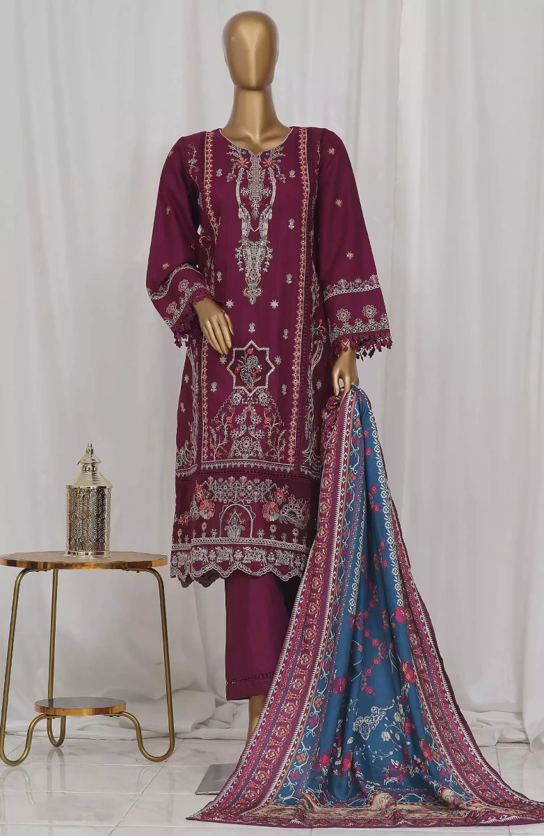 Sadabahar Luxury Embroidered Khaddar Collection Vol 01 - Design 02