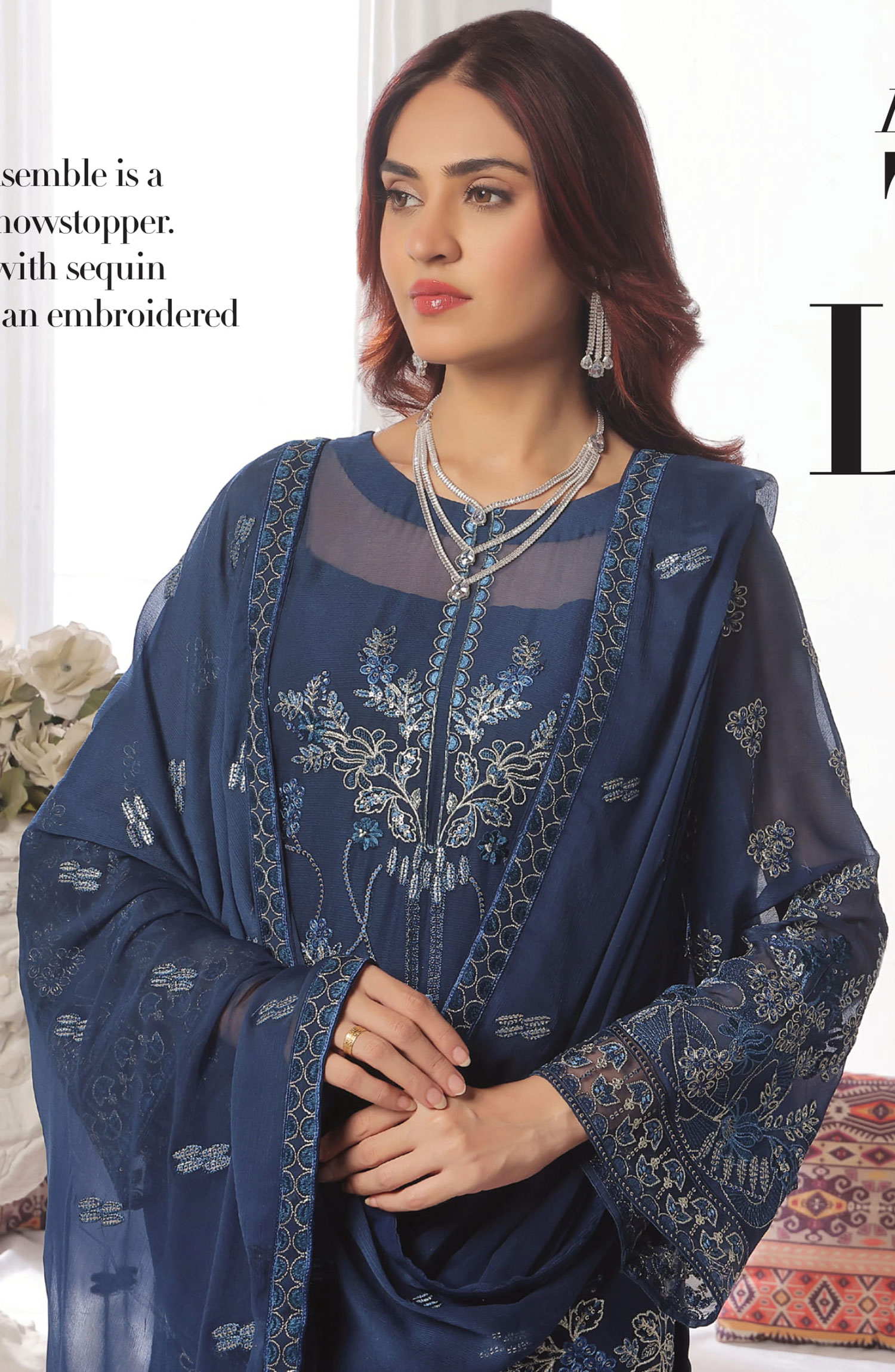 Amour Embroidered Luxury Chiffon Unstitched Collection By Soghat - Design 02