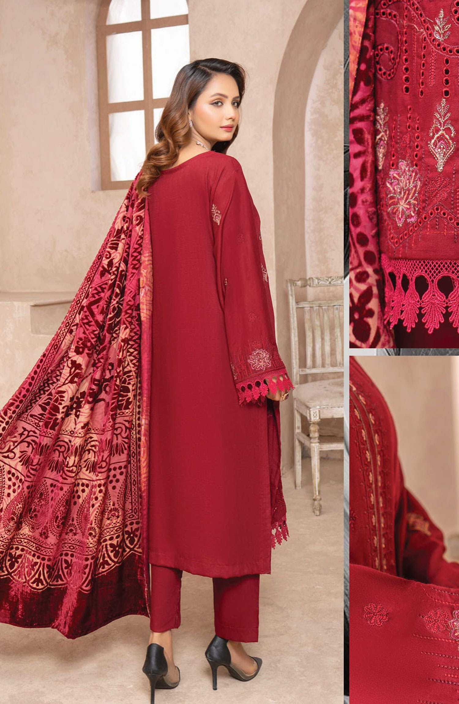 Queen Winter Palachi Shawl Luxurious Collection vol 02 - Design 03