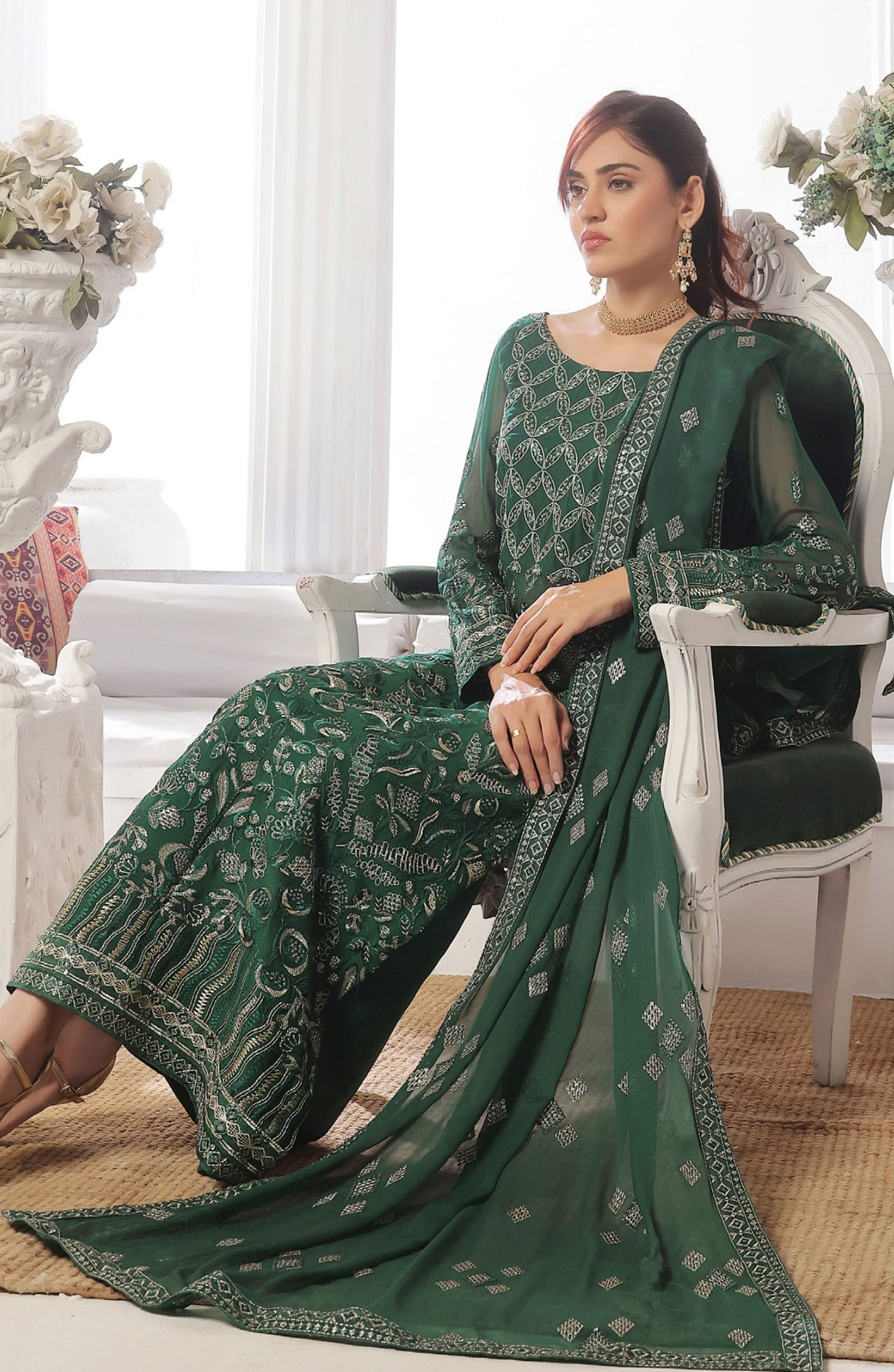 Amour Embroidered Luxury Chiffon Unstitched Collection By Soghat - Design 03