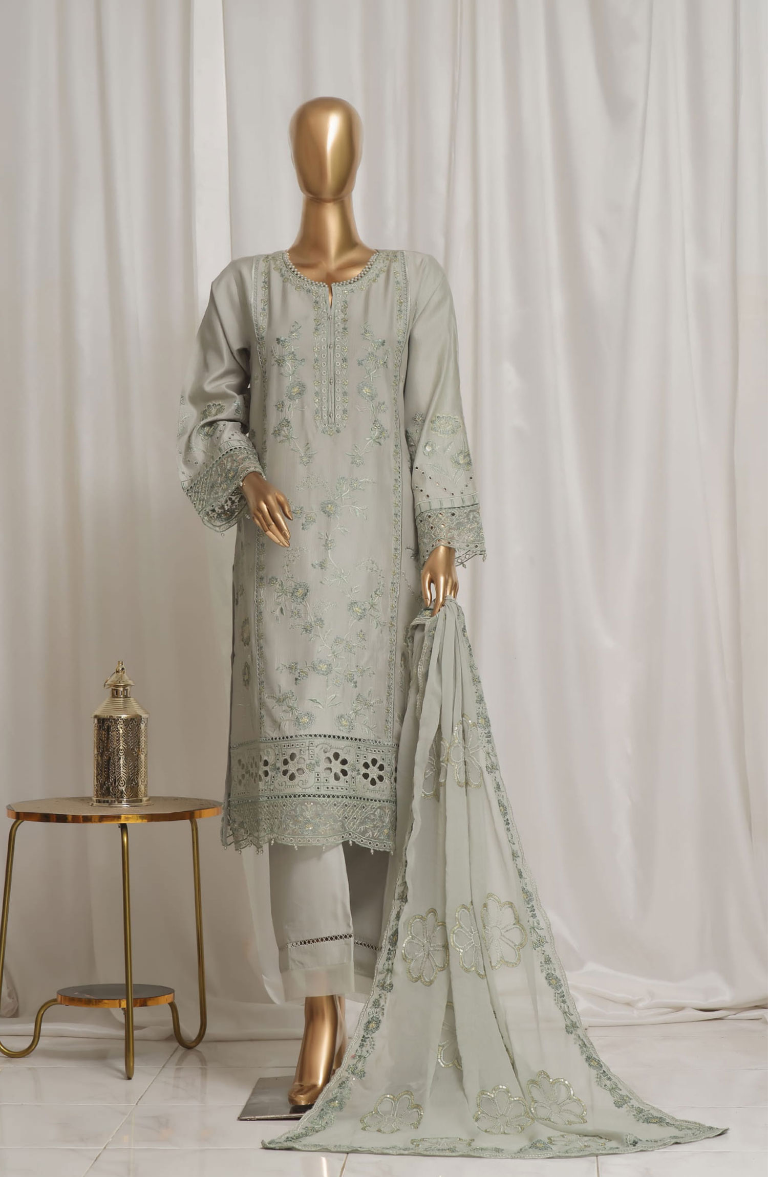 Sadabahar Luxury Embroidered Rod Silk Collection - Design 03