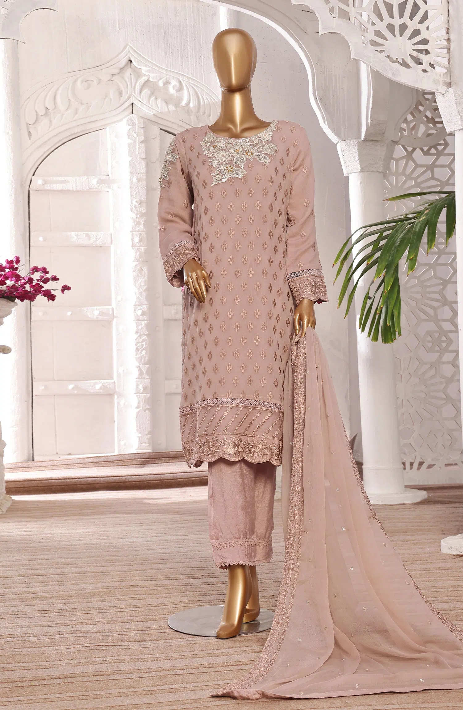 Dastan Chiffon Formal 3 PC Stitched Collection - Design 04