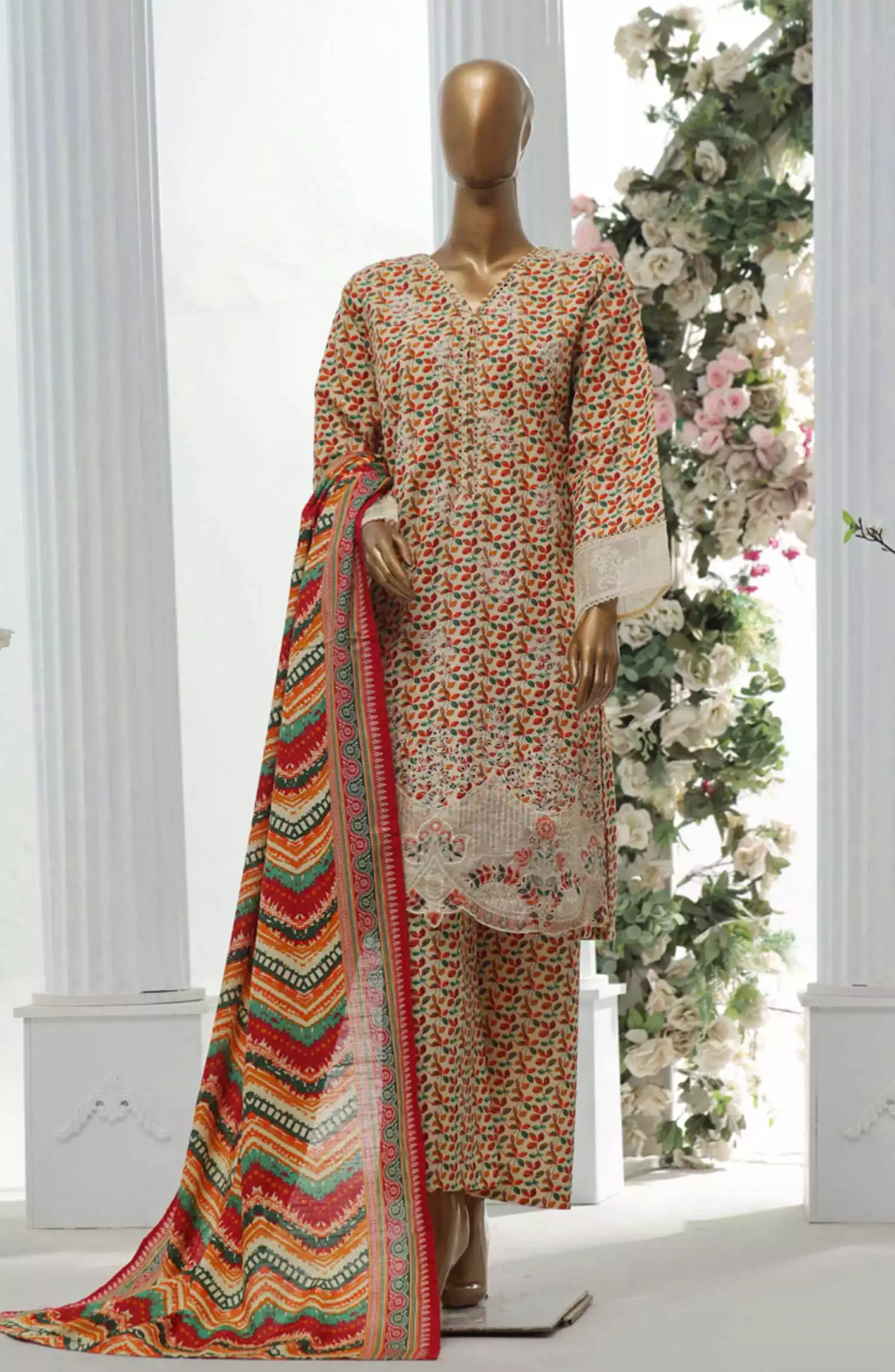 Bin Saeed Exclusive RTW Chikankari Embroidered Khaddar Collection Vol 04 - Design 05