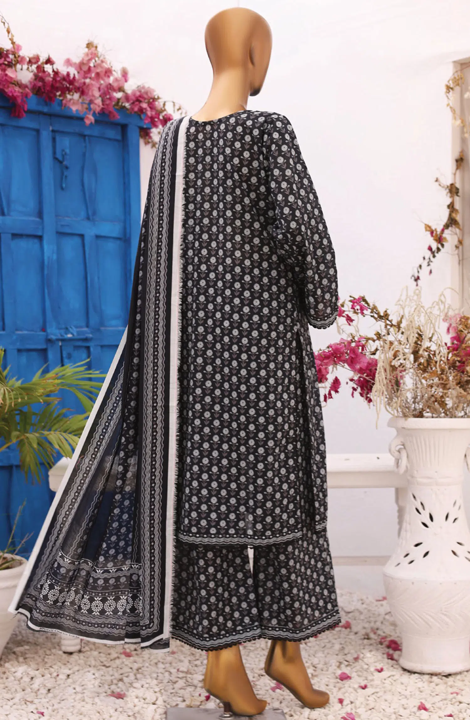 MTF Black Obsession Digital Printed Lawn Collection 2024 - DESIGN-05