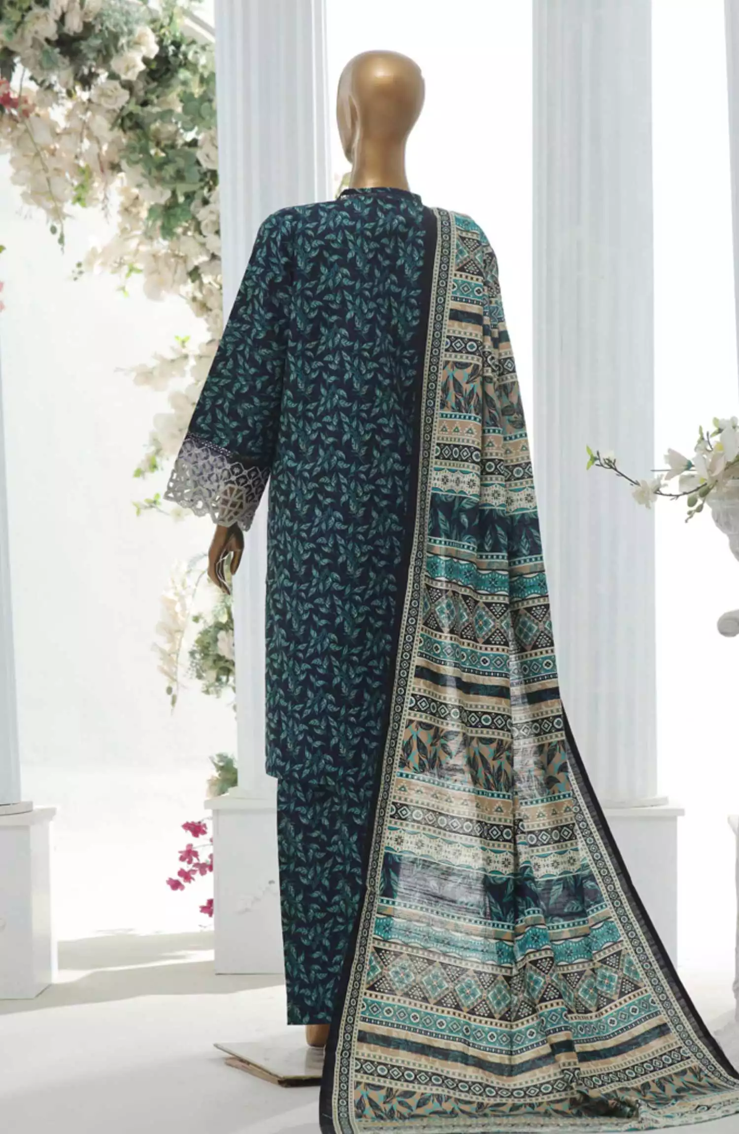 Bin Saeed Exclusive RTW Chikankari Embroidered Khaddar Collection Vol 04 - Design 06