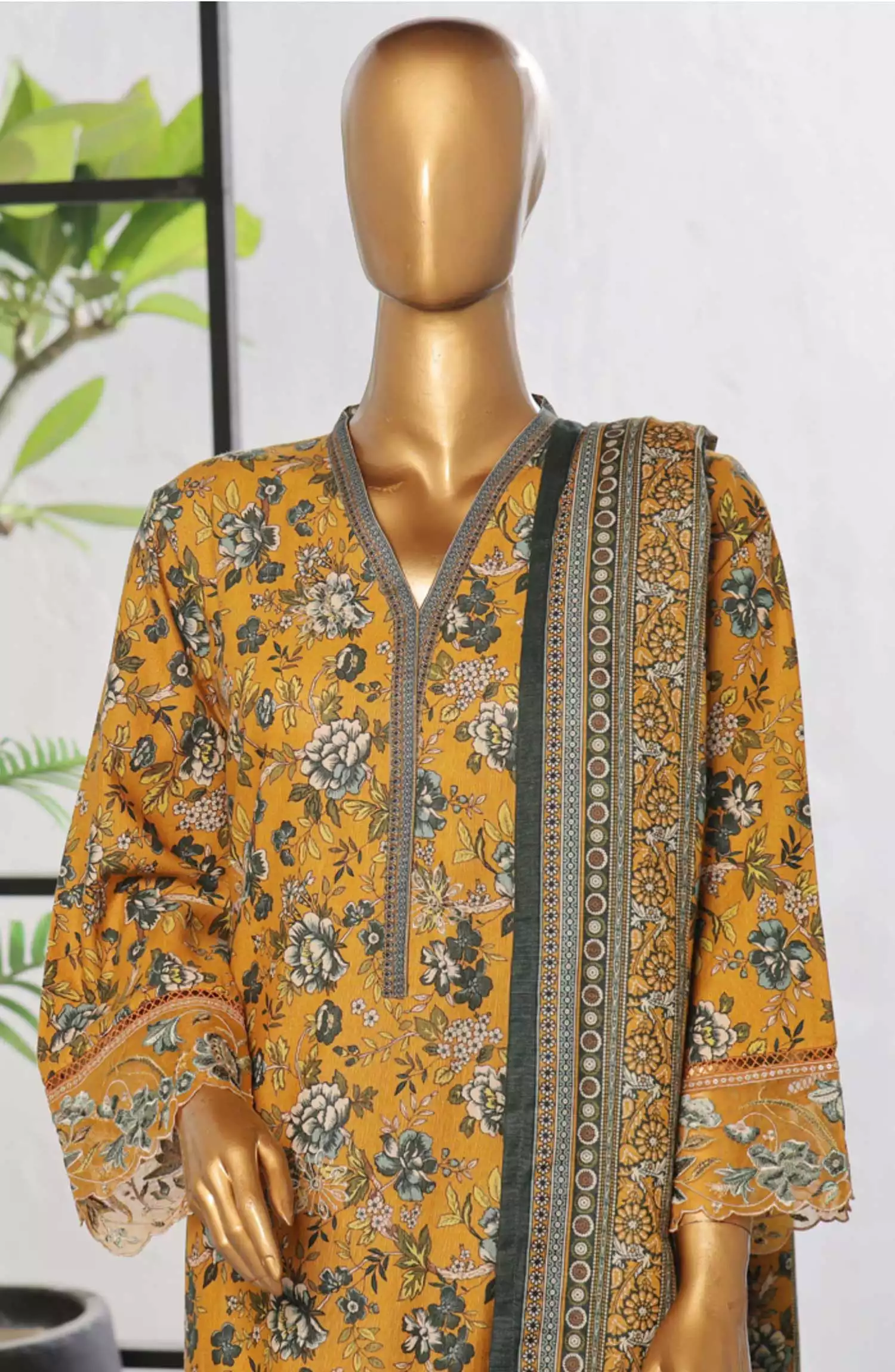 Bin Saeed Exclusive RTW Chikankari Embroidered Khaddar Collection Vol 03 - Design 06