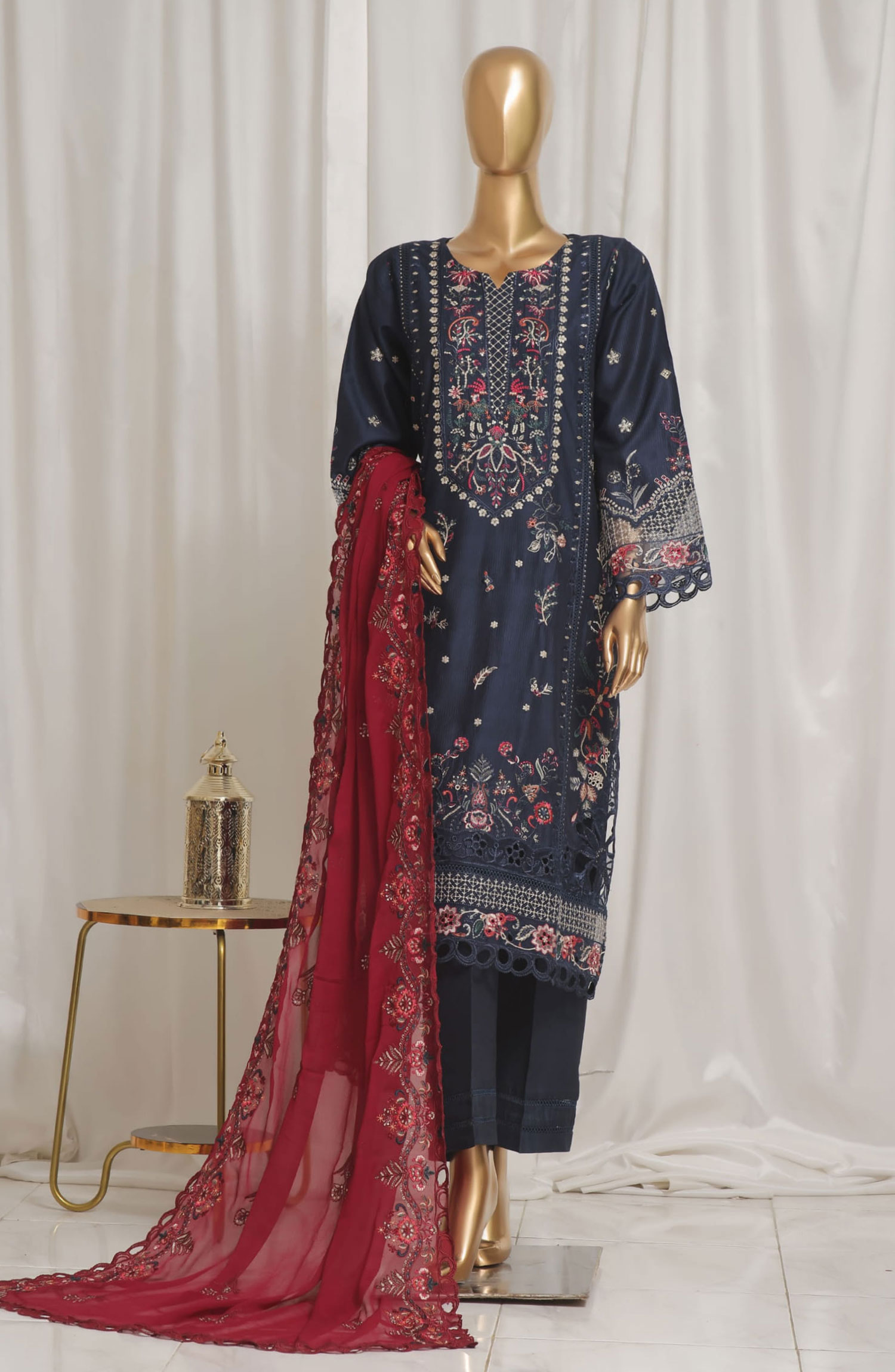 Sadabahar Luxury Embroidered Rod Silk Collection - Design 06