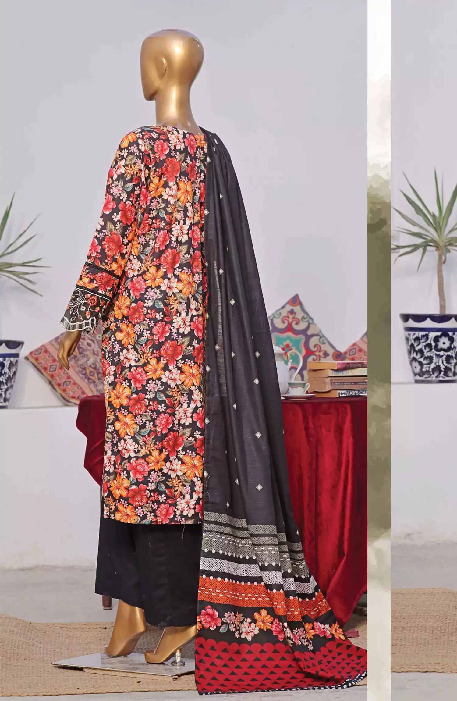 Bin Saeed Exclusive RTW Chikankari Embroidered Khaddar Collection Vol 05-Design 07