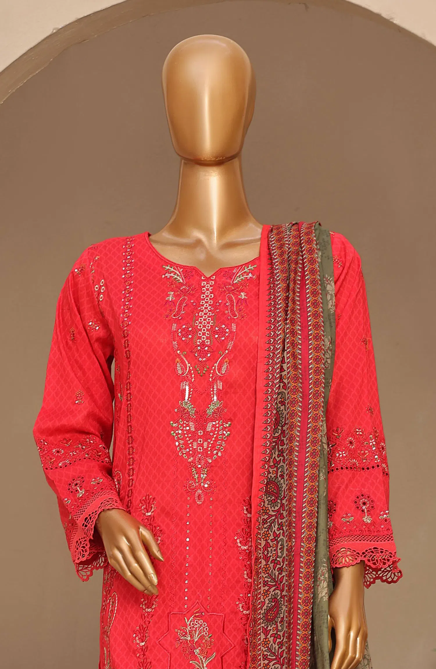 SADABAHAR Premium Embroidered Printed Lawn Collection - Design 07