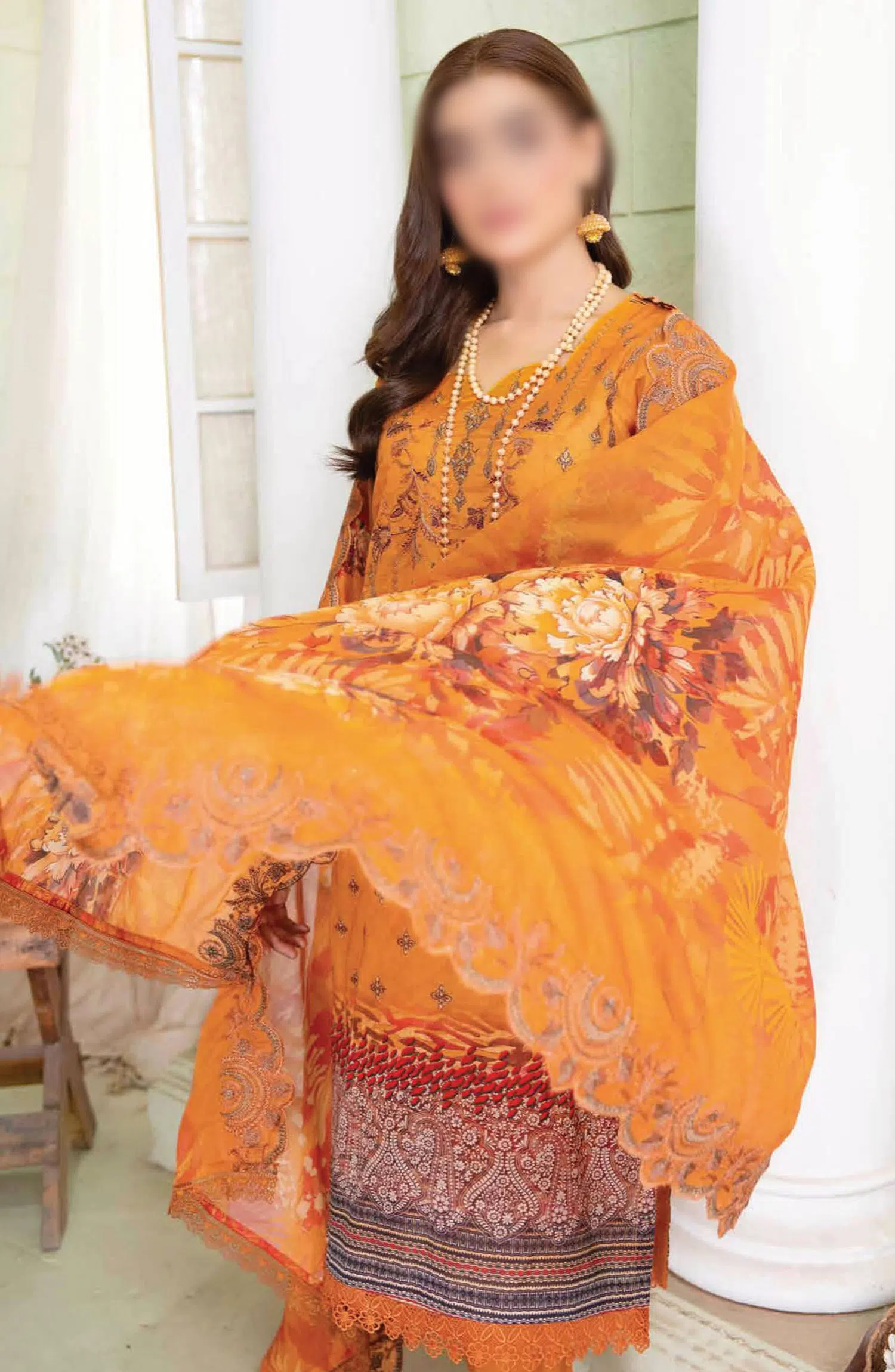 Reet Riwaj Digital Print and Embroidered Collection By Riaz Arts - Design-10