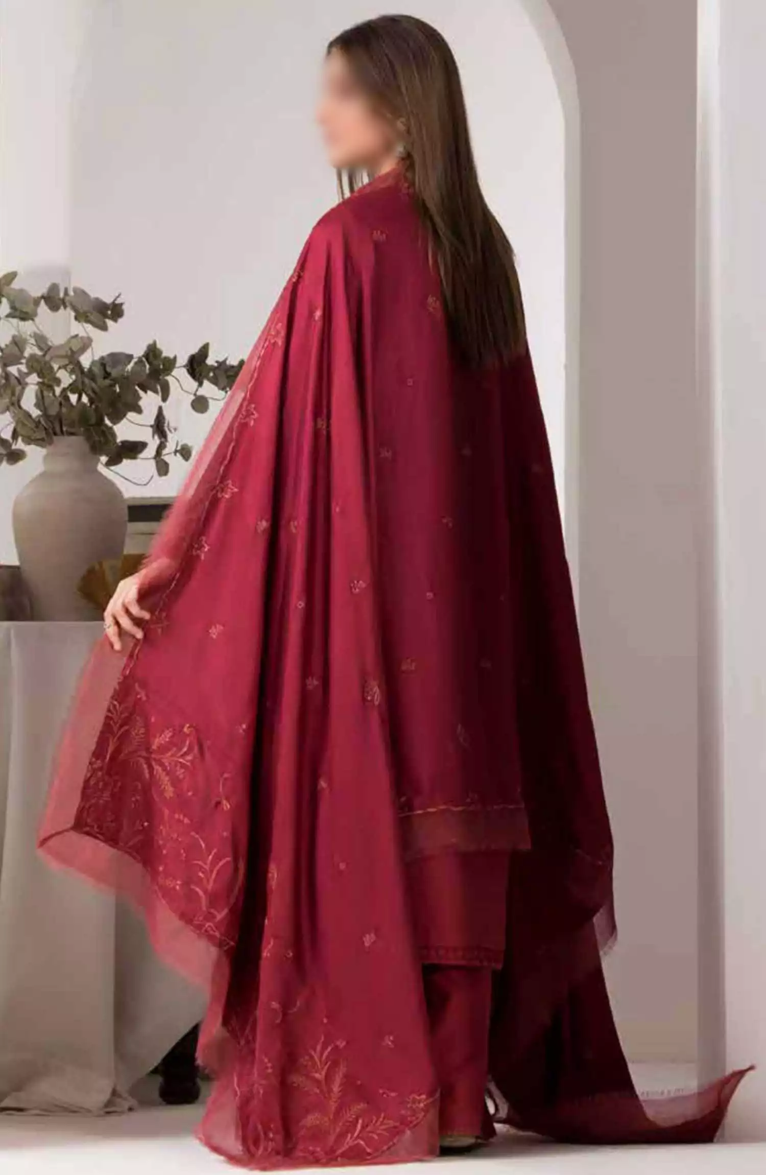 Sobia Nazir Winter Shawl Unstitched Collection 2024 - Design 06 A